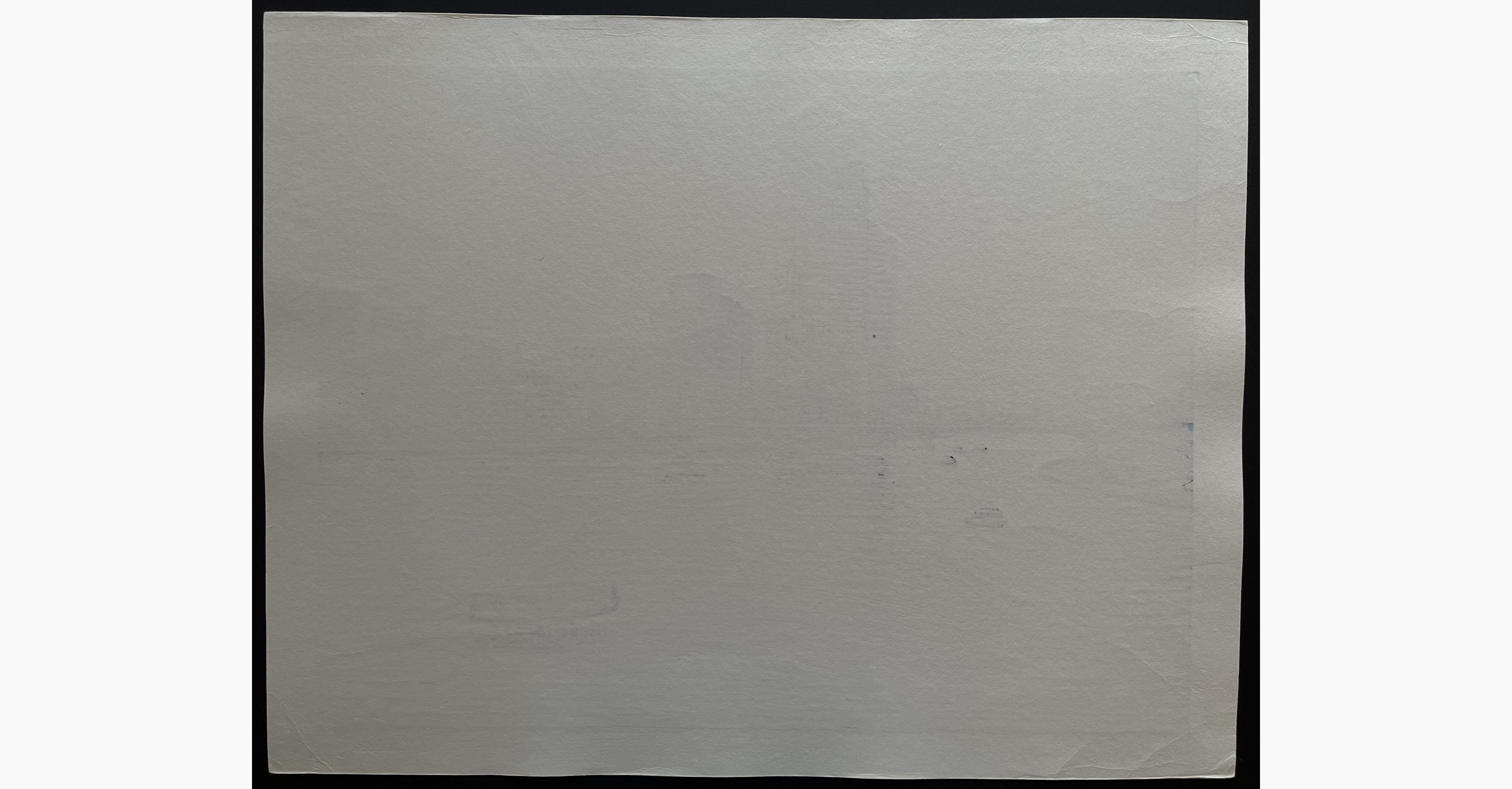 Japanese print - Sugiyama Mototsugu - Twilight at Sumida River Part III