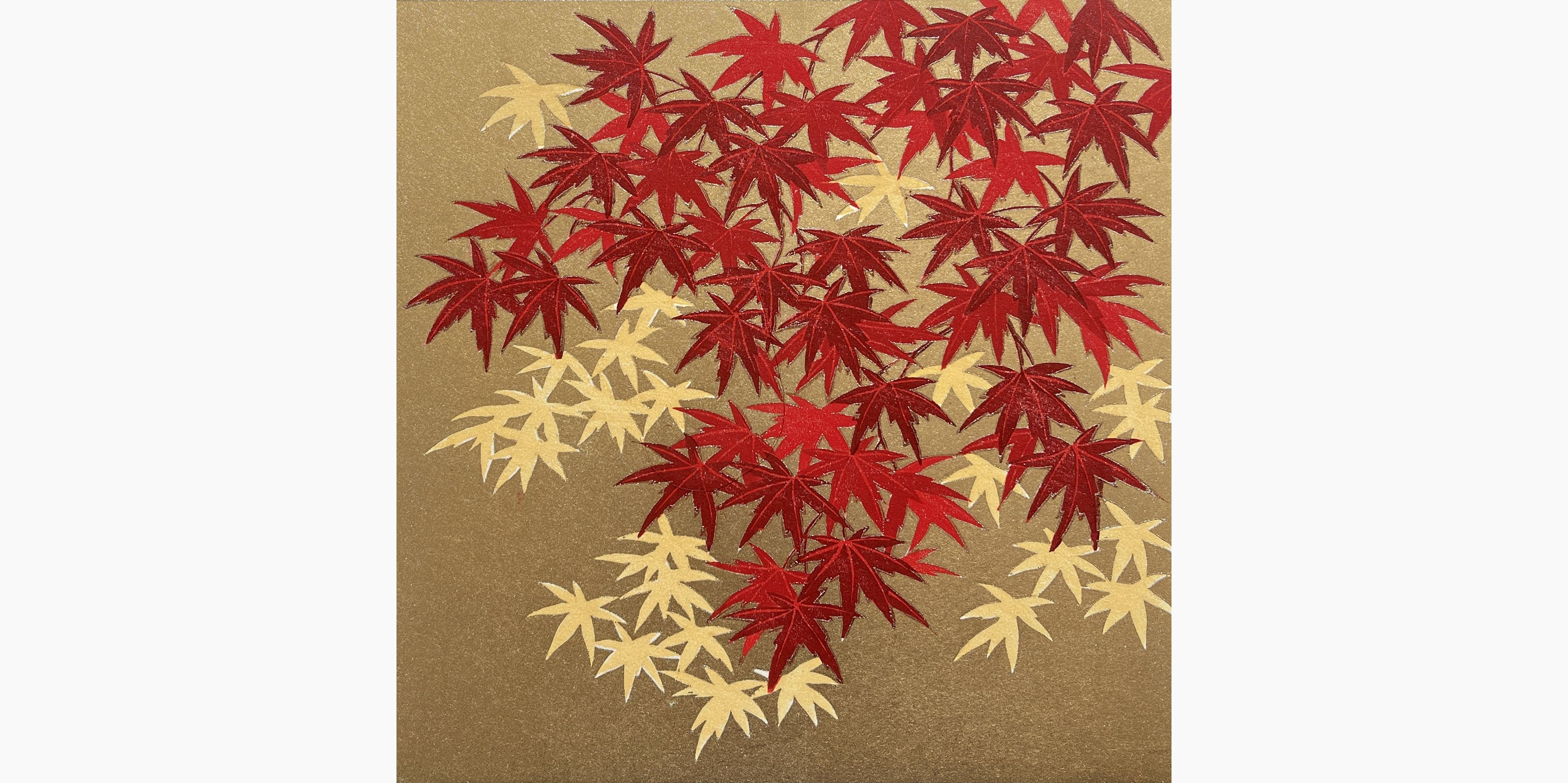Original woodblock print - Hajime Namiki - Momiji-1