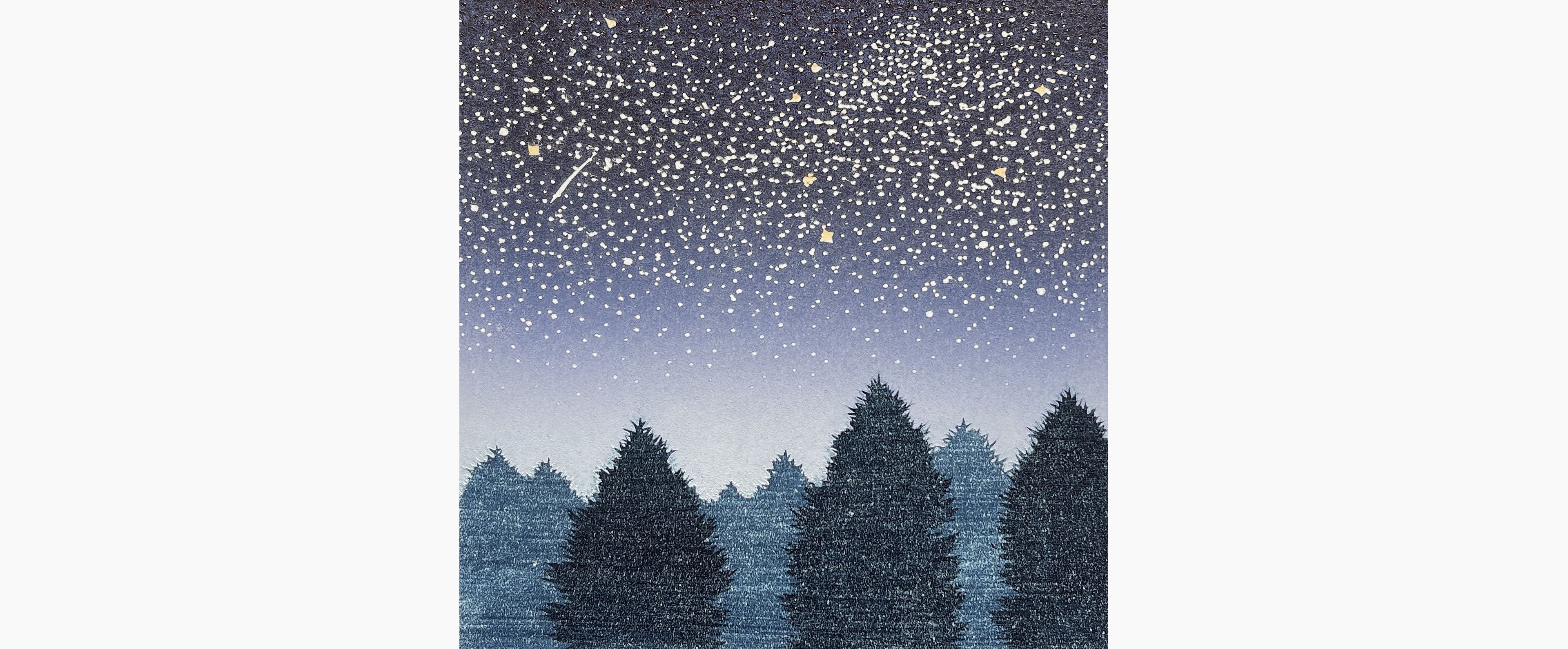 Original woodblock print - Hajime Namiki - Night Scene 4