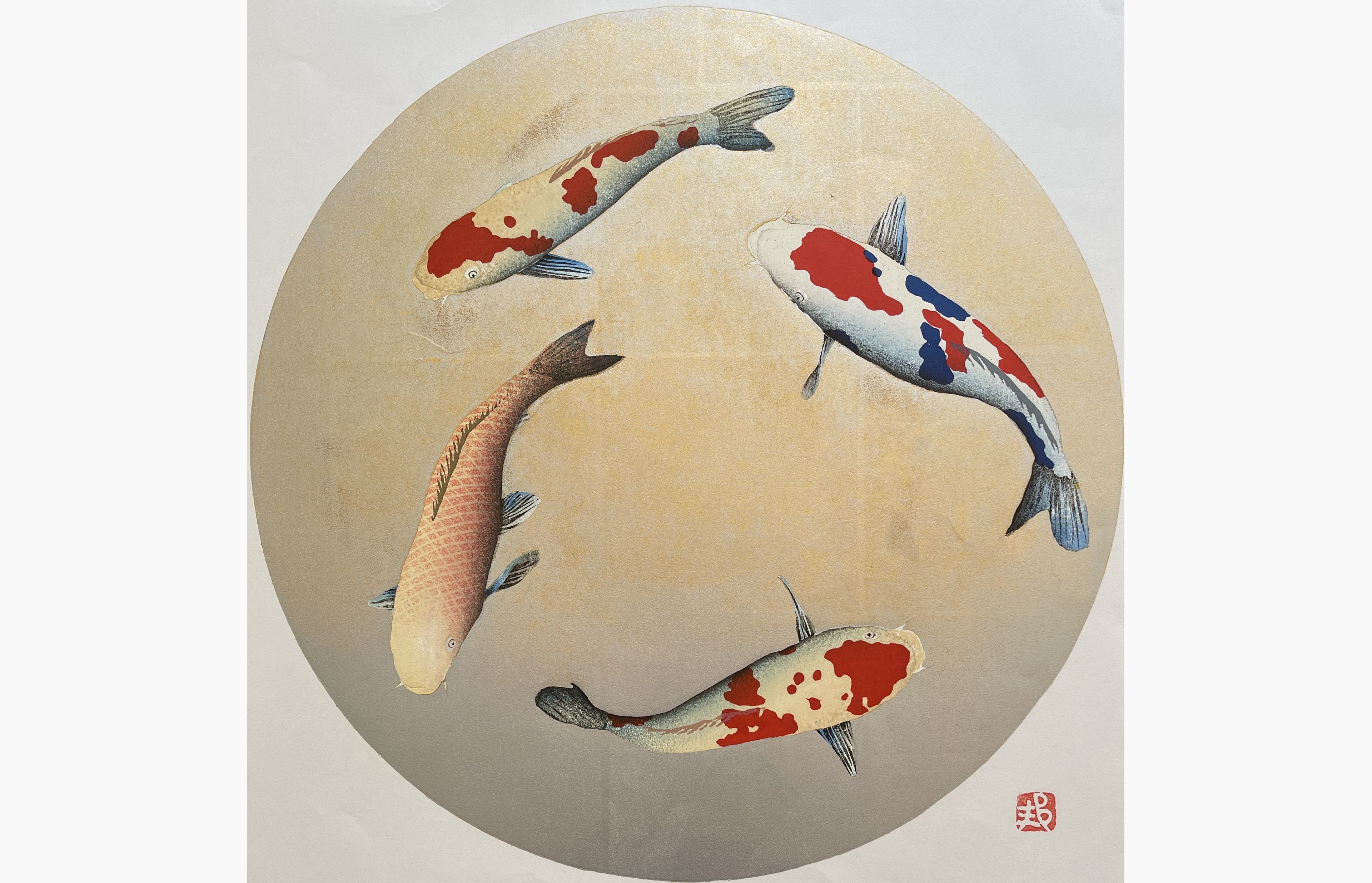 Original woodblock print - Kunio Kaneko - Oh my Mai