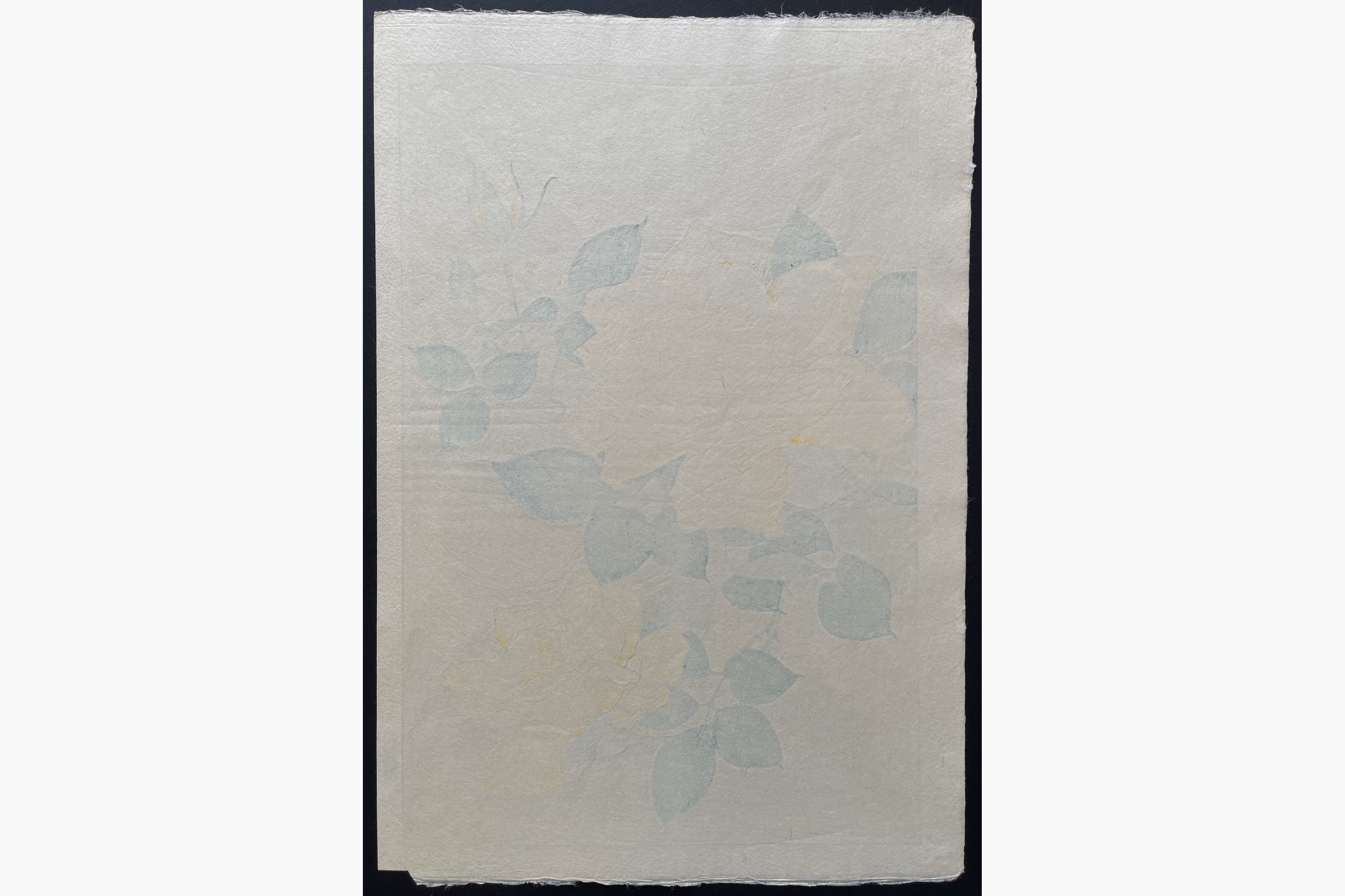 Japanese print - Kawarazaki Shodo - Rose