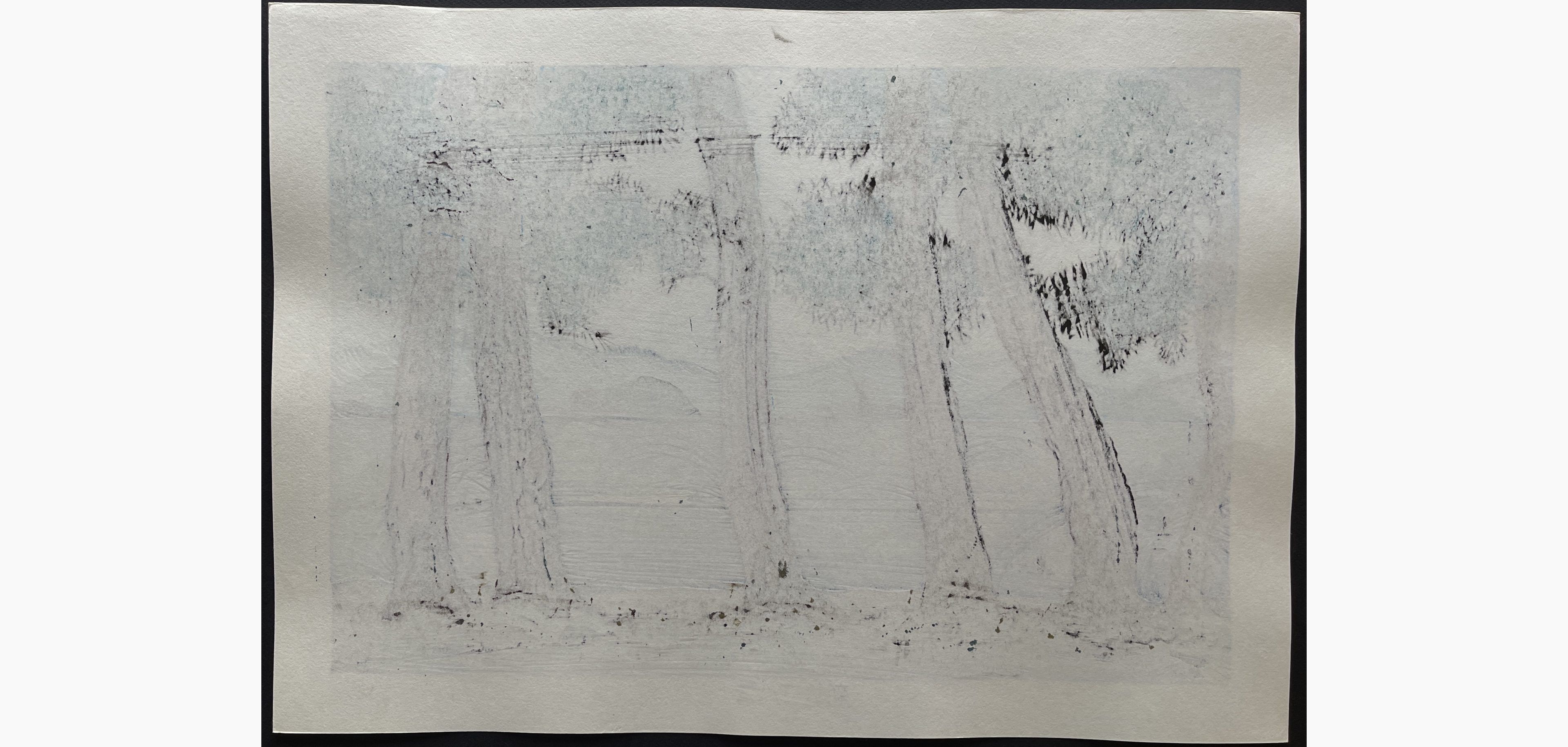 Japanese print - Nishijima Katsuyuki - Clear Storm at Imazu