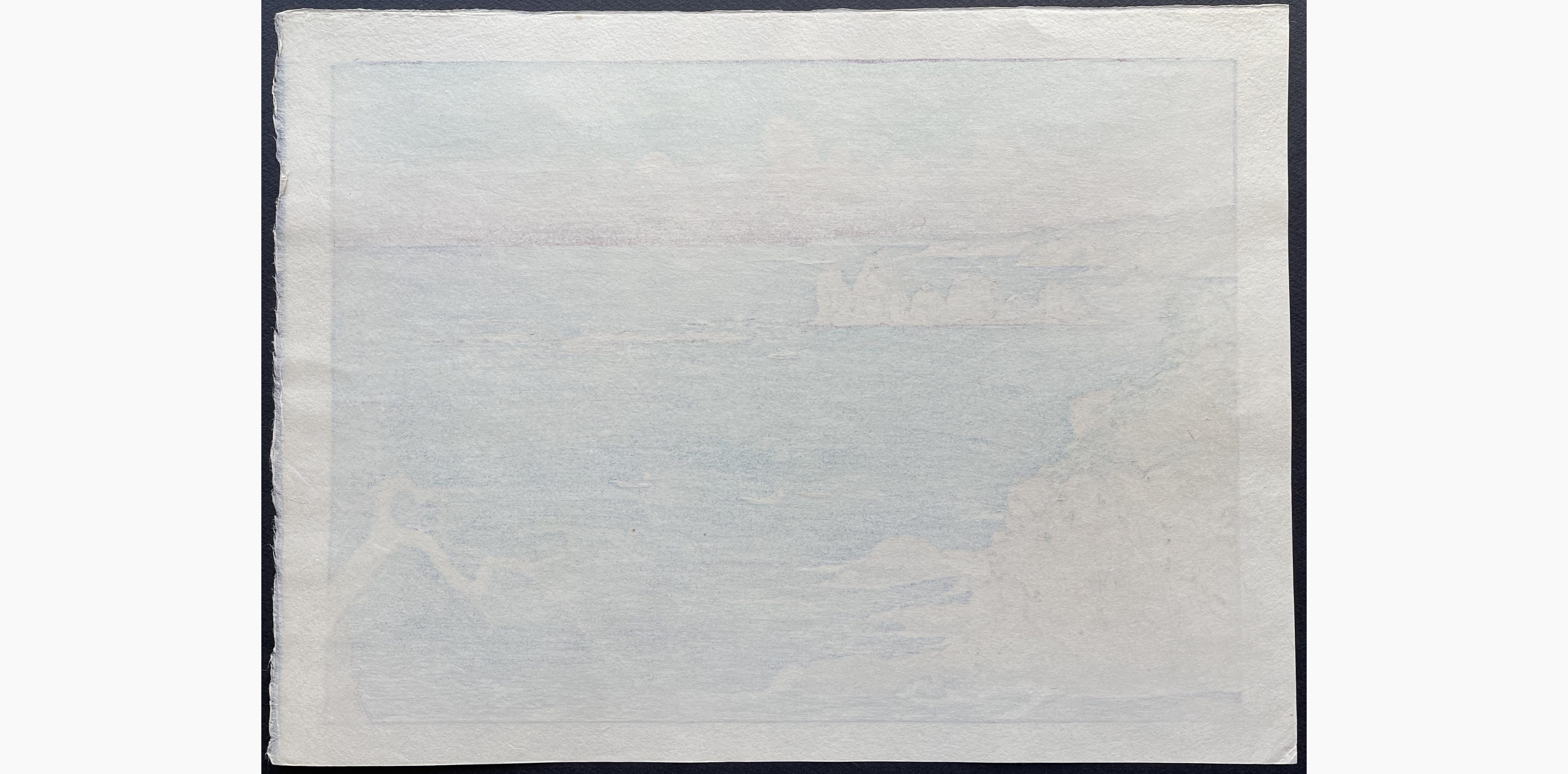 Japanese print - Toshi Yoshida - Irozaki, Afternoon