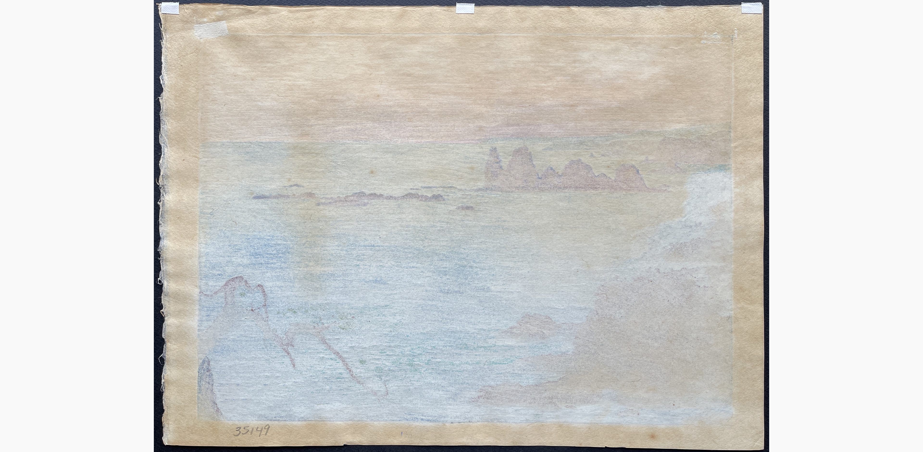 Japanese print - Toshi Yoshida - Irozaki, Morning
