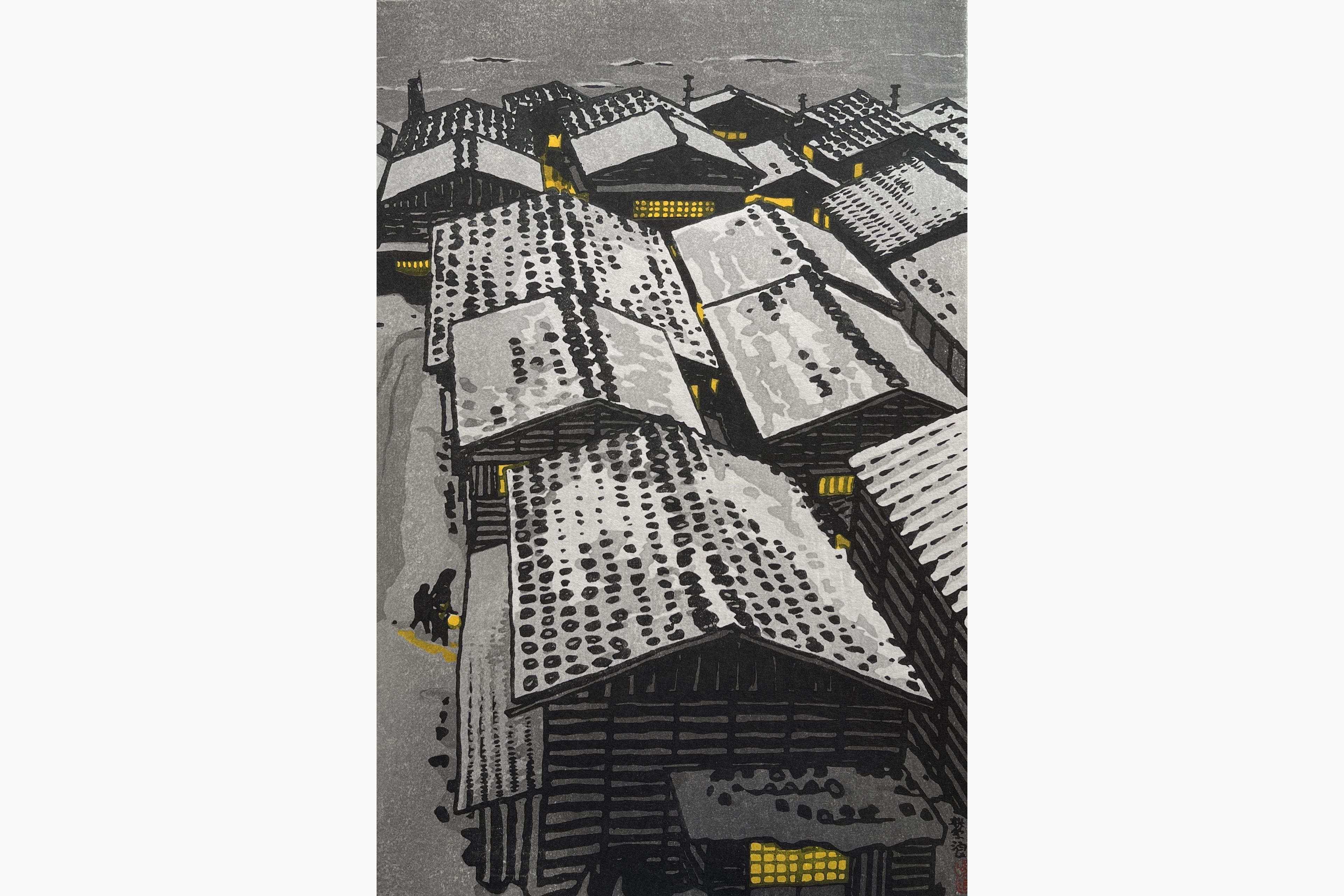 Original woodblock print - Kasamatsu Shiro - Sea of Echigo