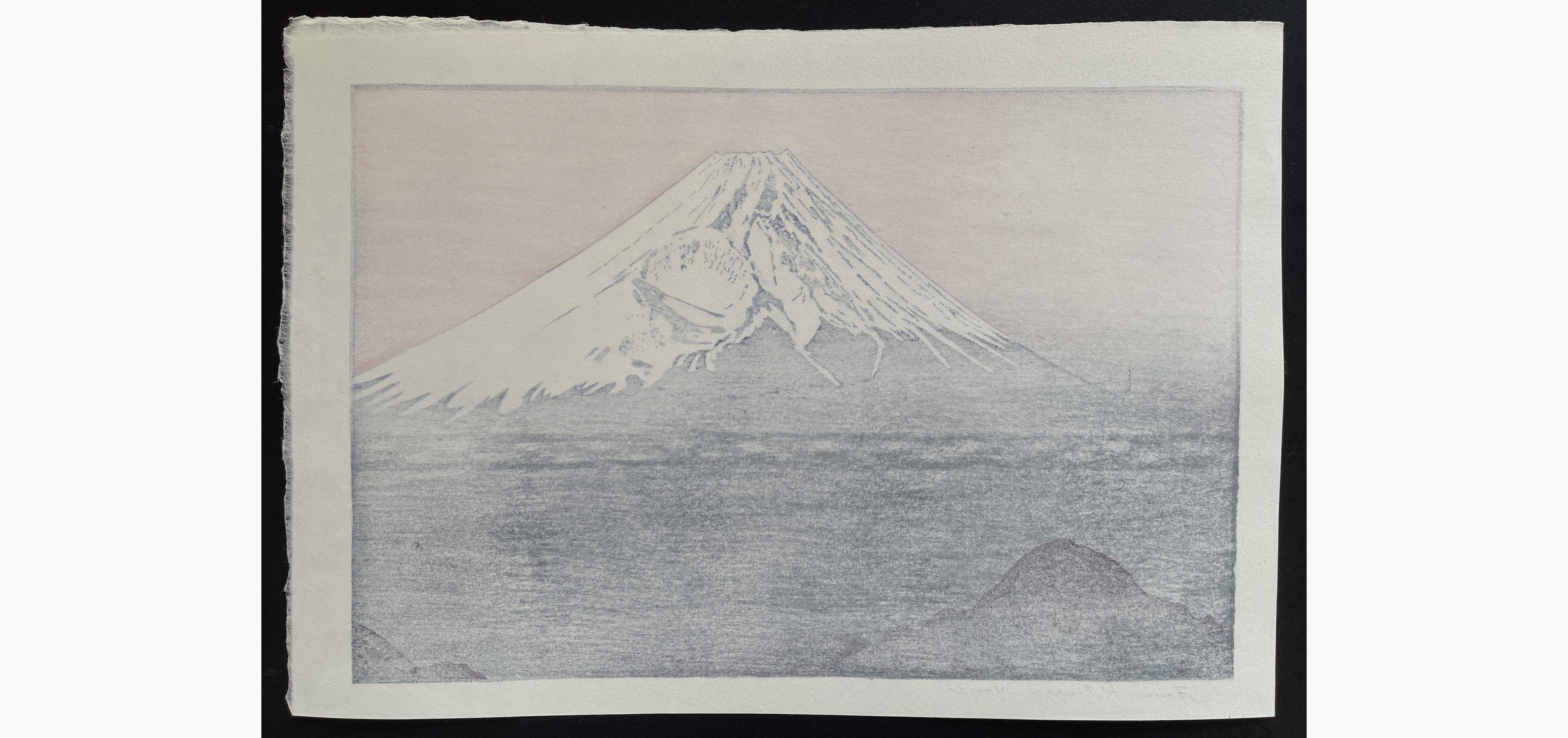 Japanese print - Toshi Yoshida - From Katsuragiyama