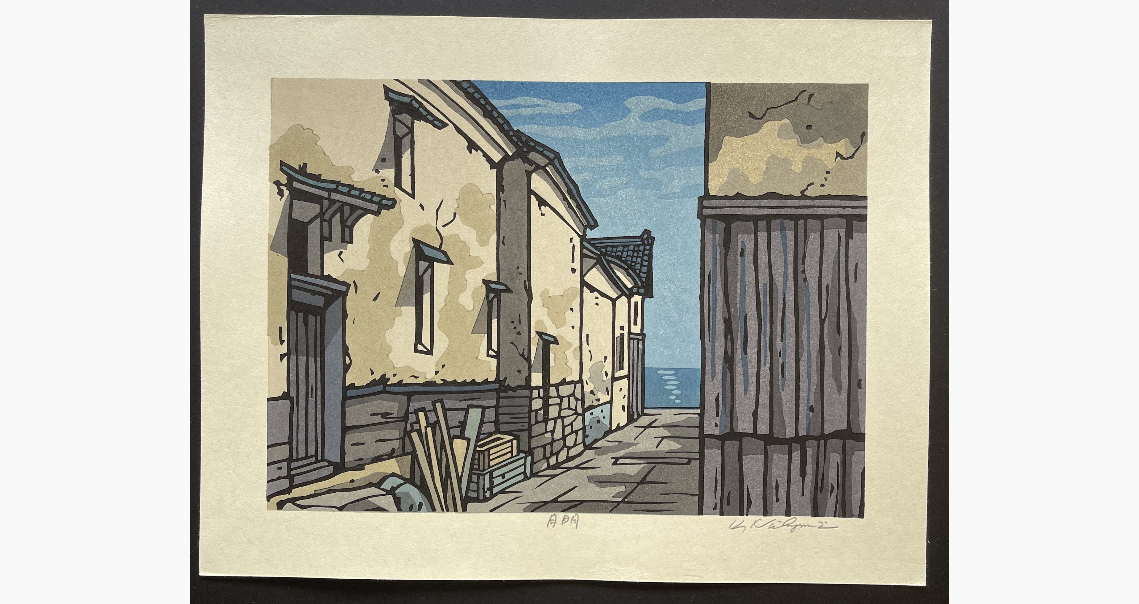 Japanese woodblock print - Nishijima Katsuyuki - Moonlight