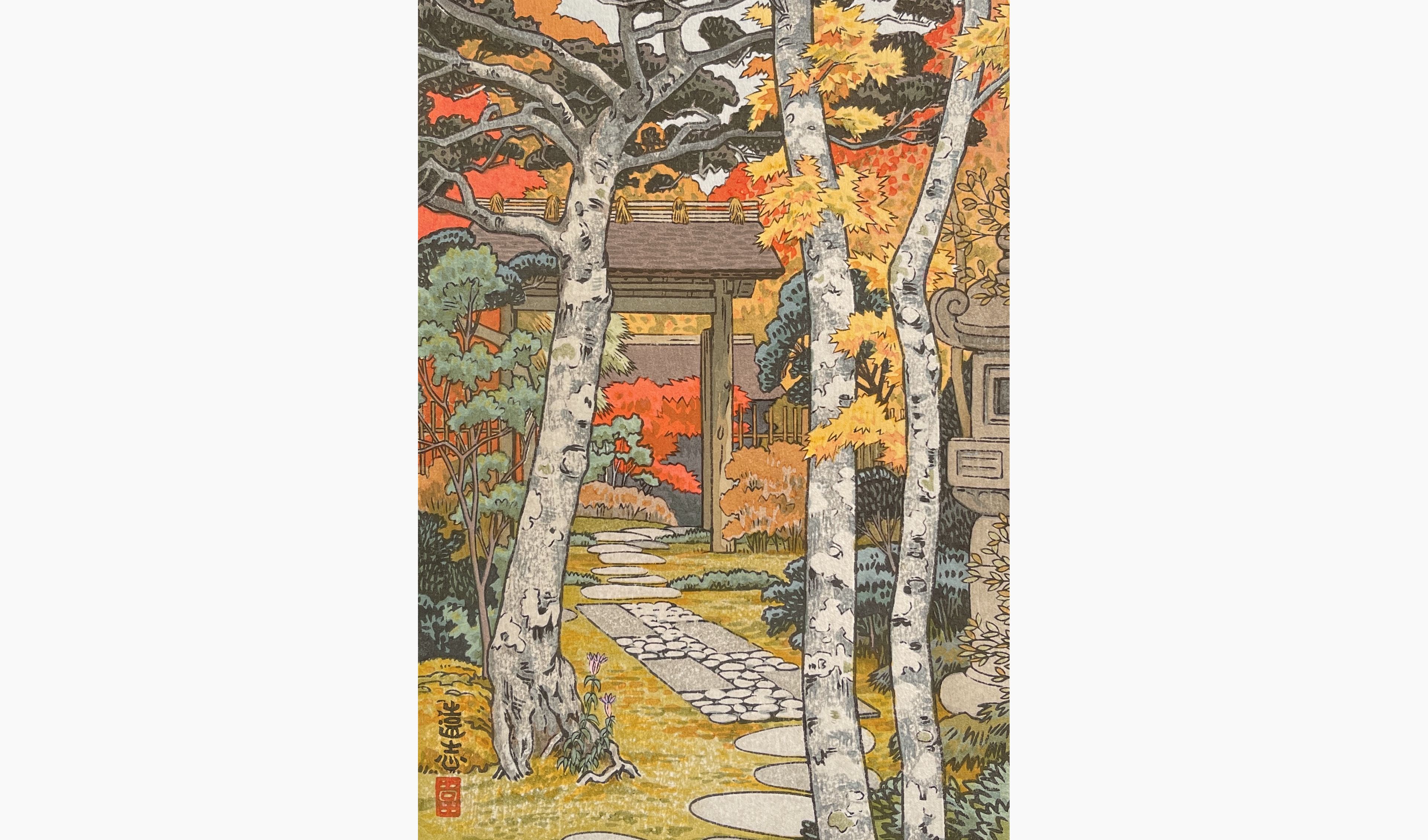 激安正規品 Yoshida Toshi - Sangetsu - Nipponprints.com - Prints Japanese フェイスパウダー