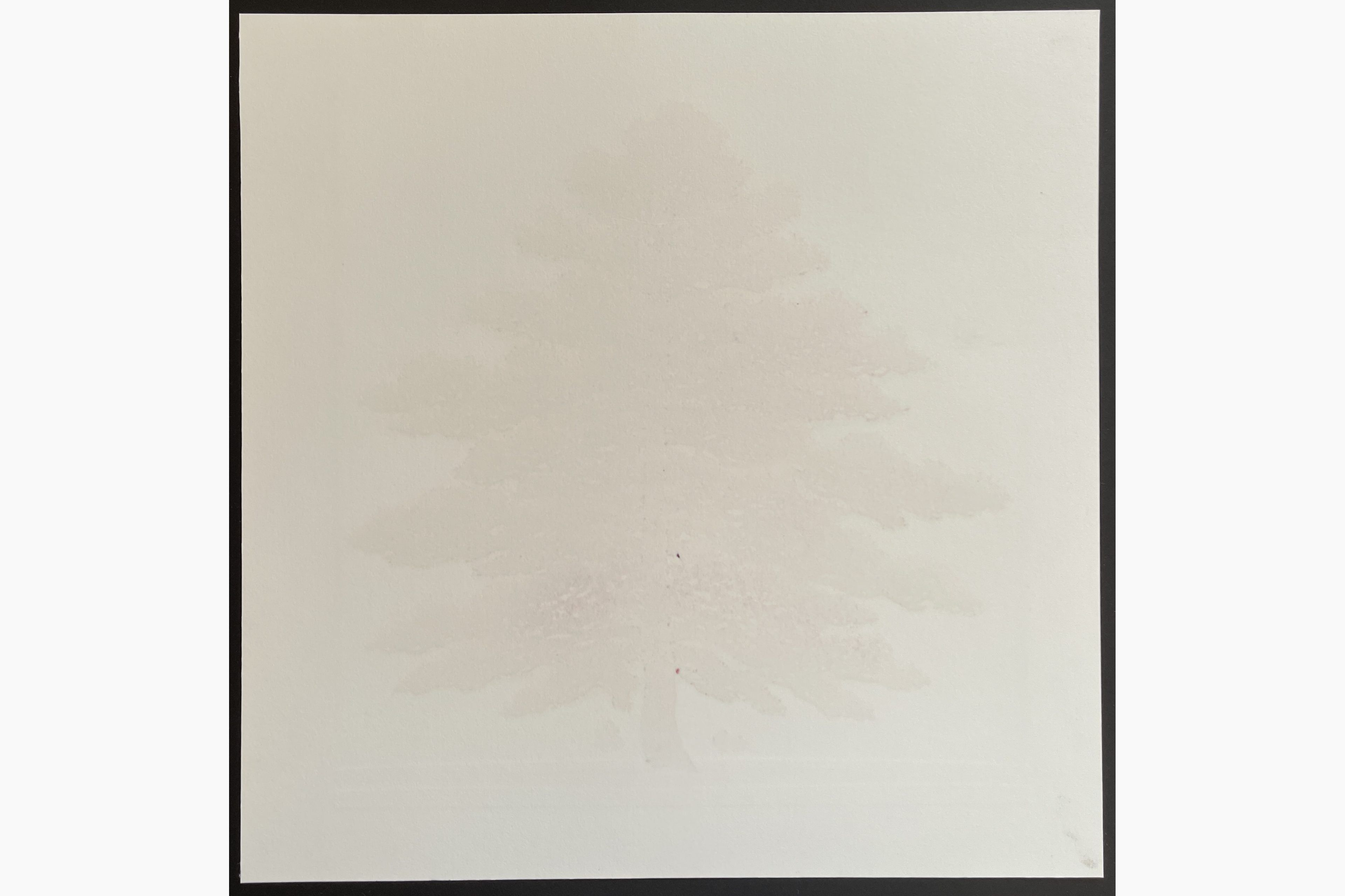 Woodblock print - Hajime Namiki - Pine tree 1B