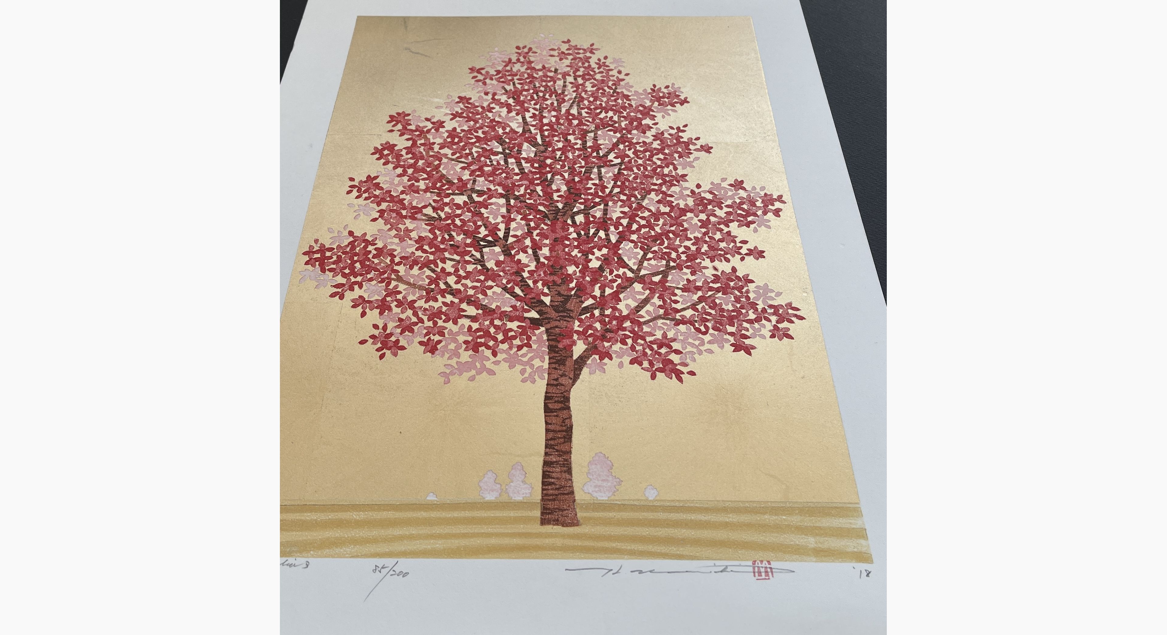 Japanese print - Hajime Namiki - Magnolia 3