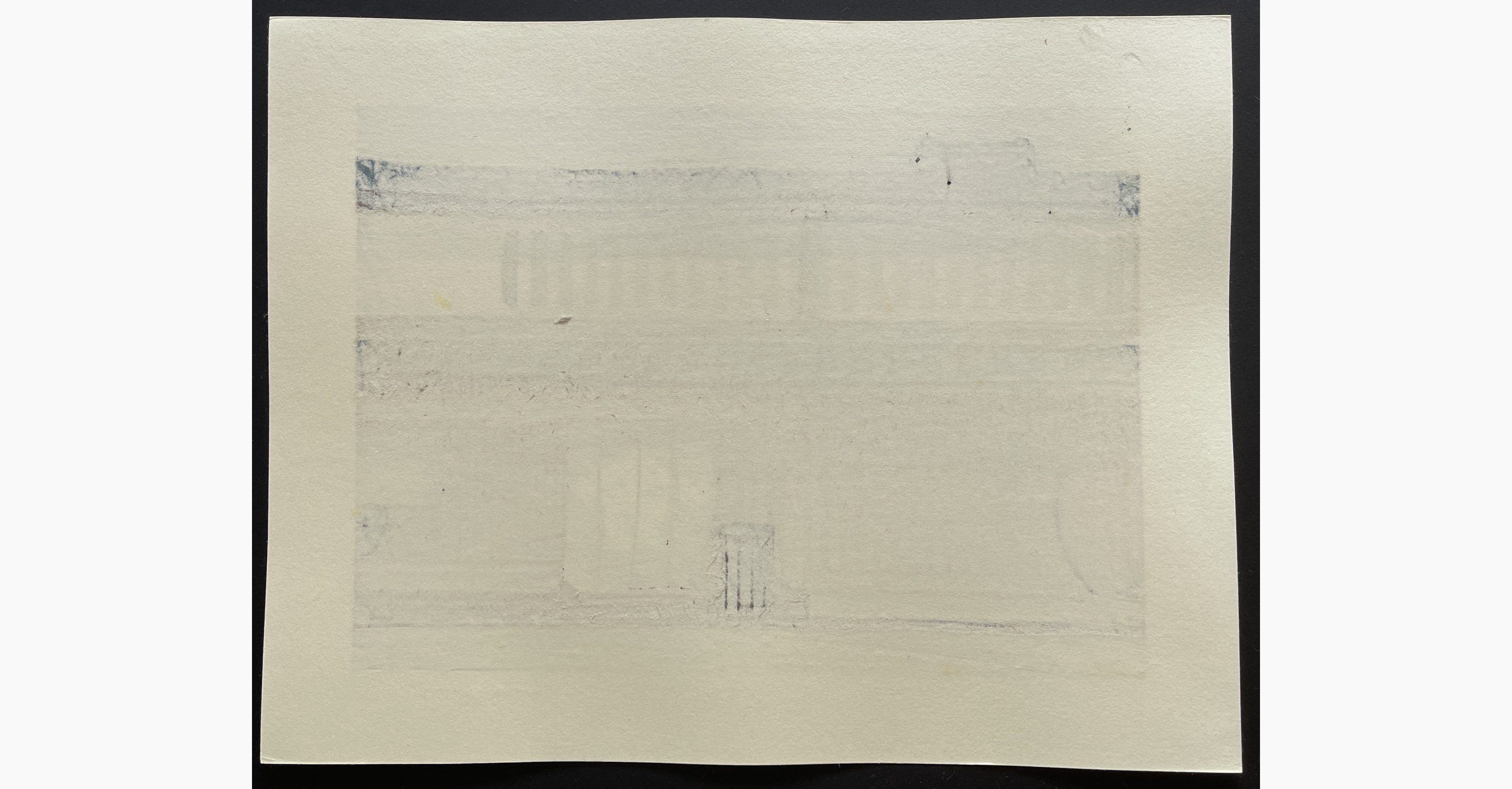 Japanese print - Nishijima Katsuyuki - Faint Snow