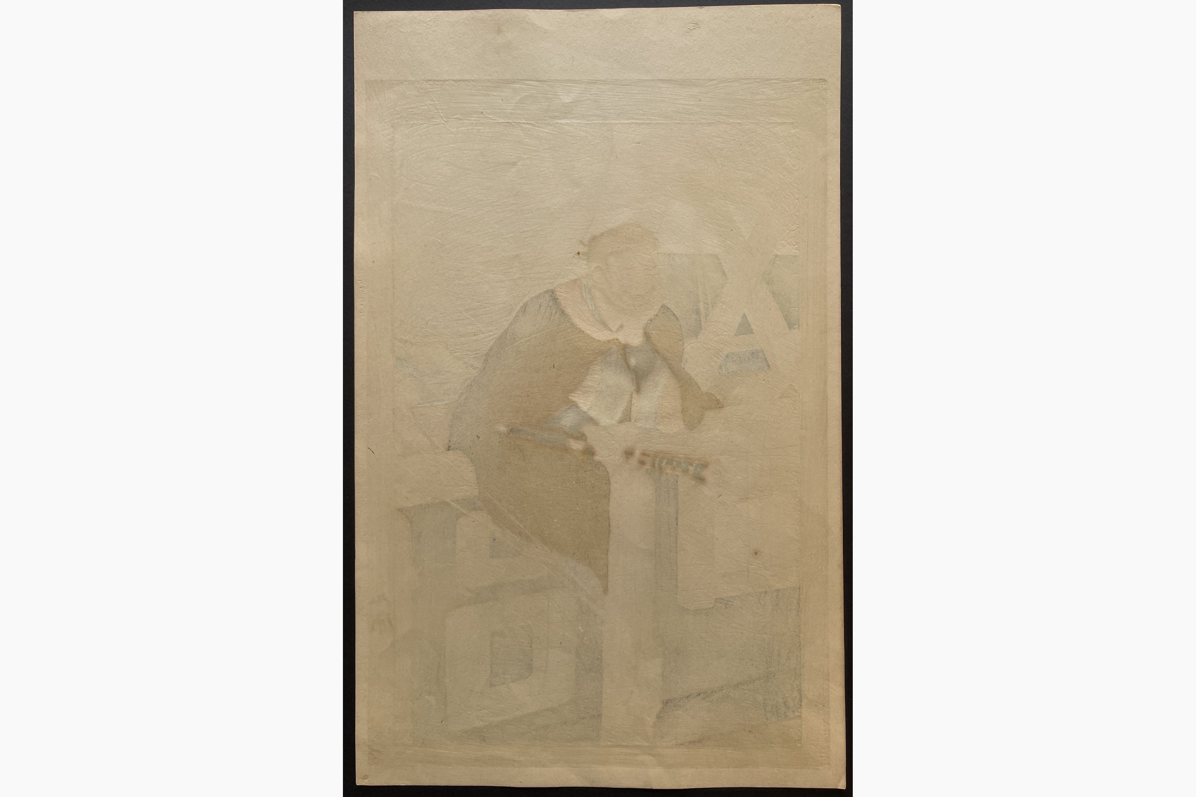 Japanese print - Noda Kyuho - The Sailor Kezori Kuemon in Hakata Kojoro Nami Makura