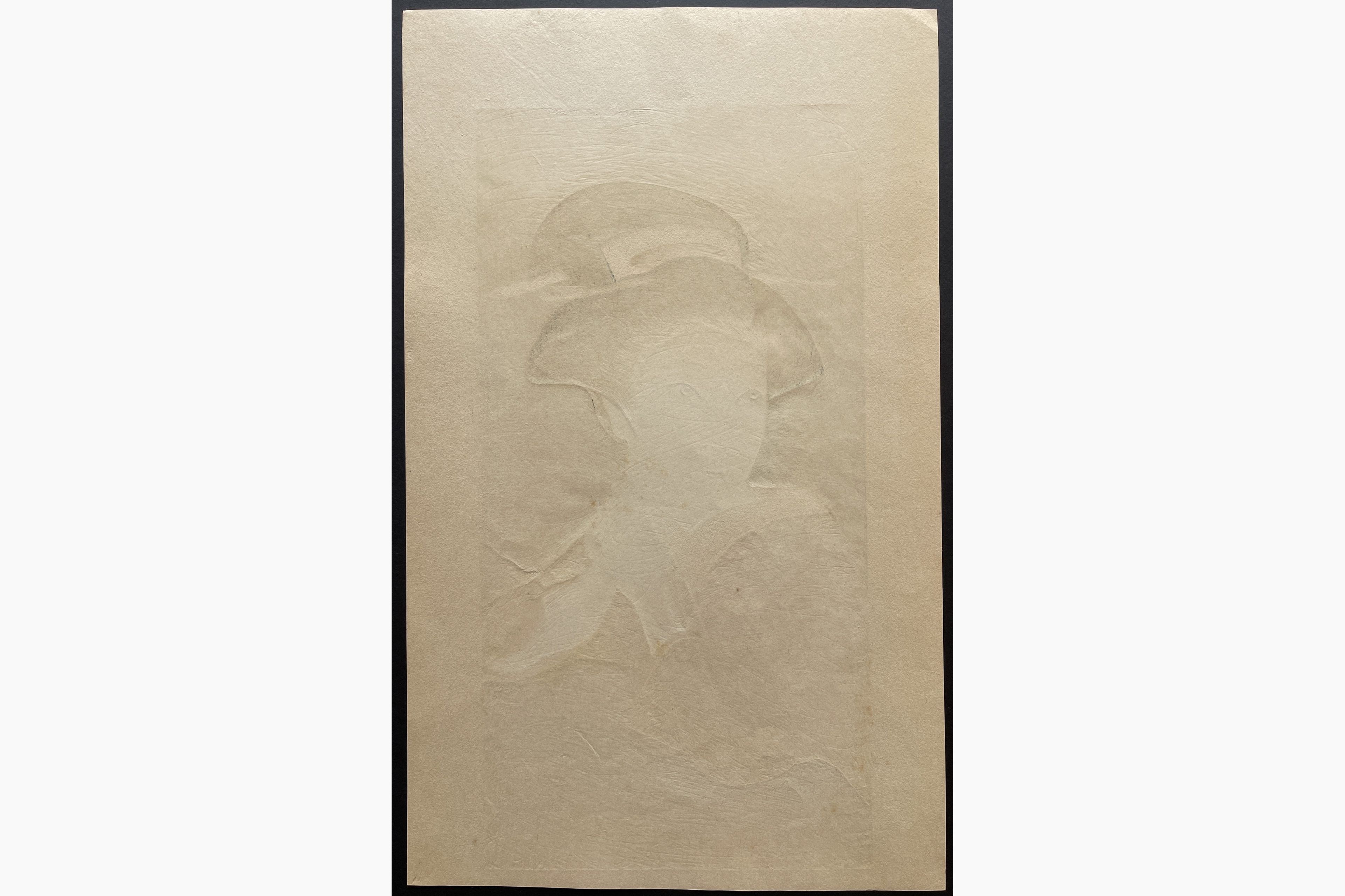 Japanese print - Okada Saburosuke - The Heroine Osan in the Play The Almanac-Maker's Tale