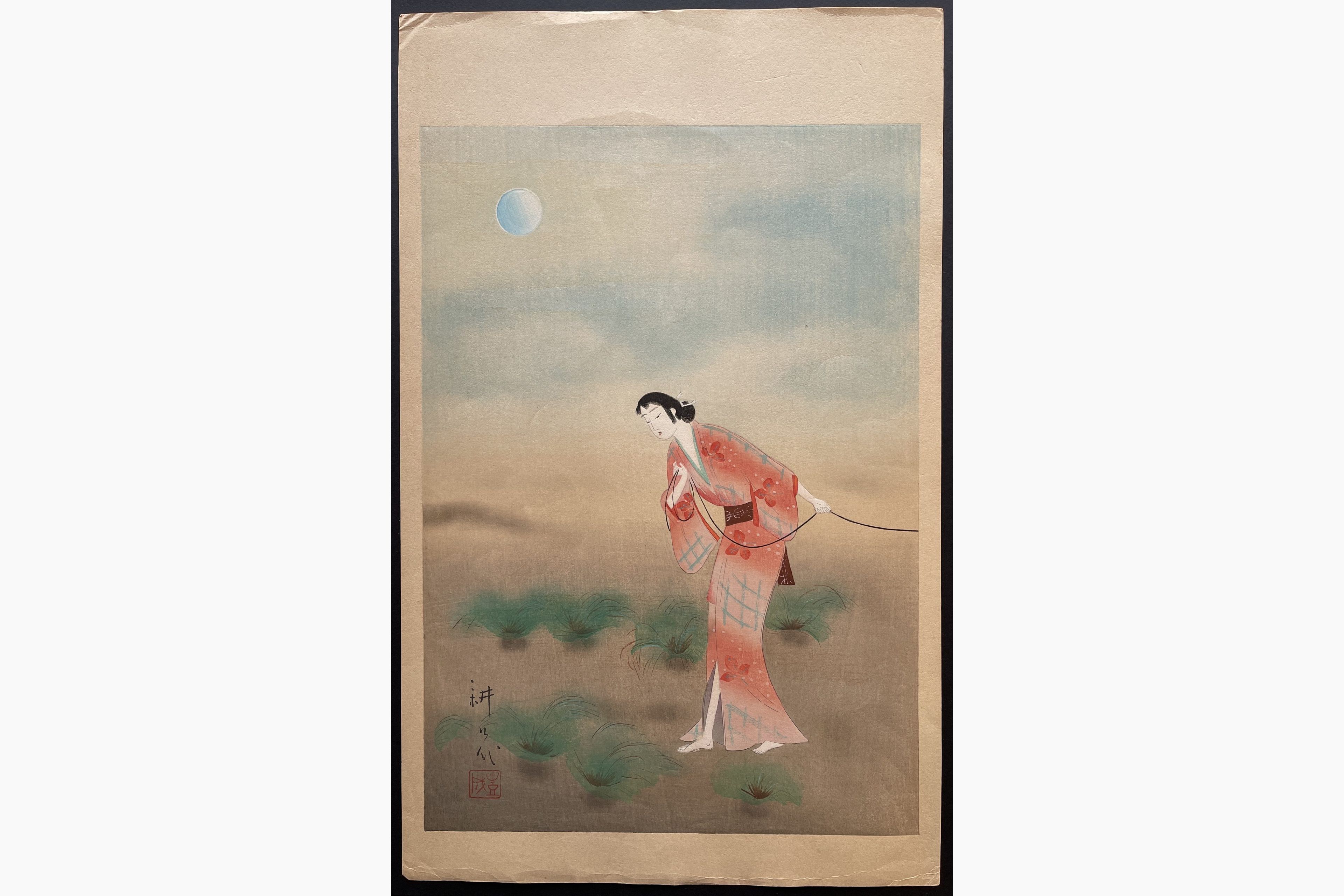 Japanese woodblock print - Yamamura Koka - The Heroine Koman in Tanba Yosaku