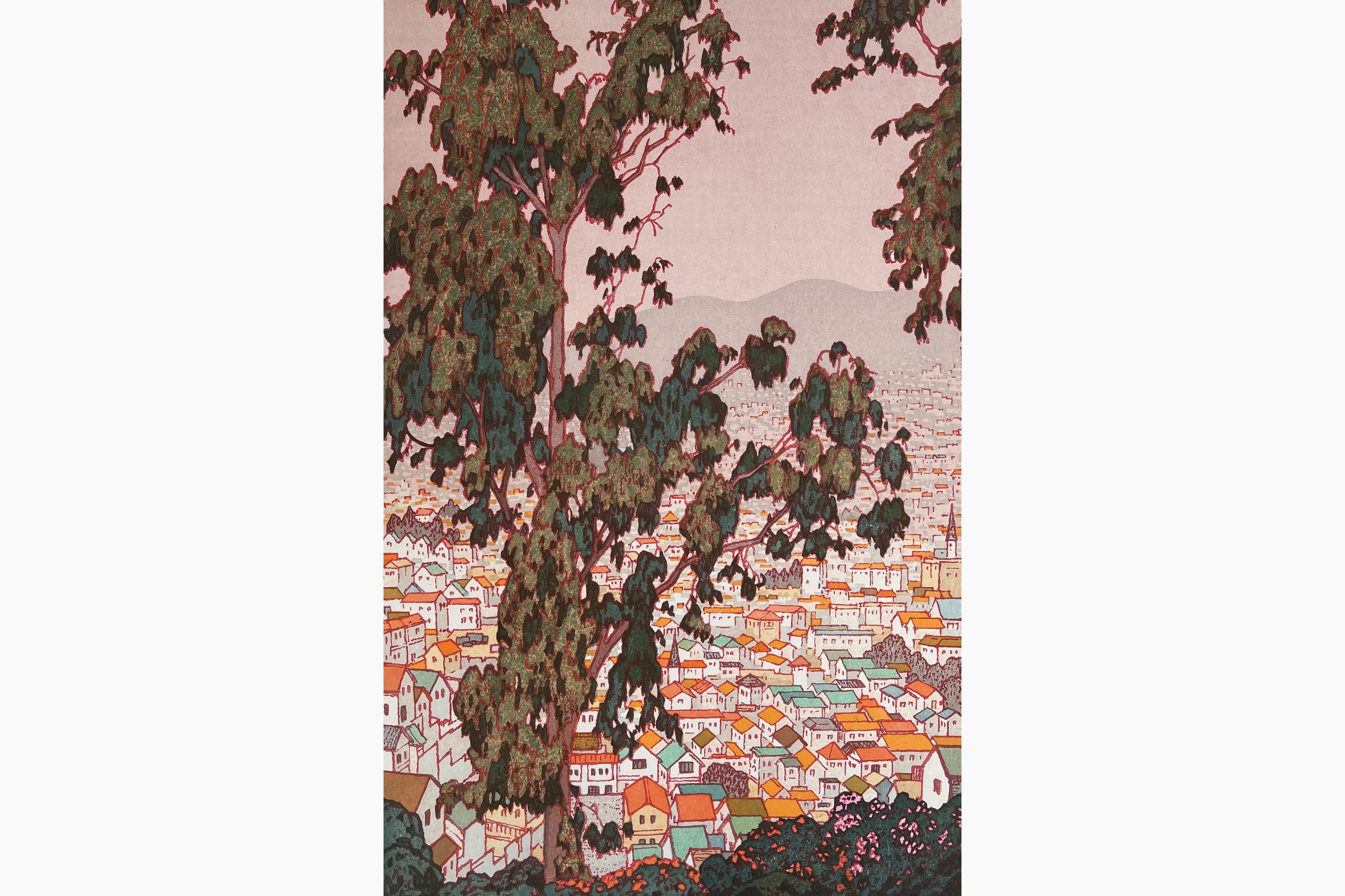 Original woodblock print - Toshi Yoshida - San Francisco