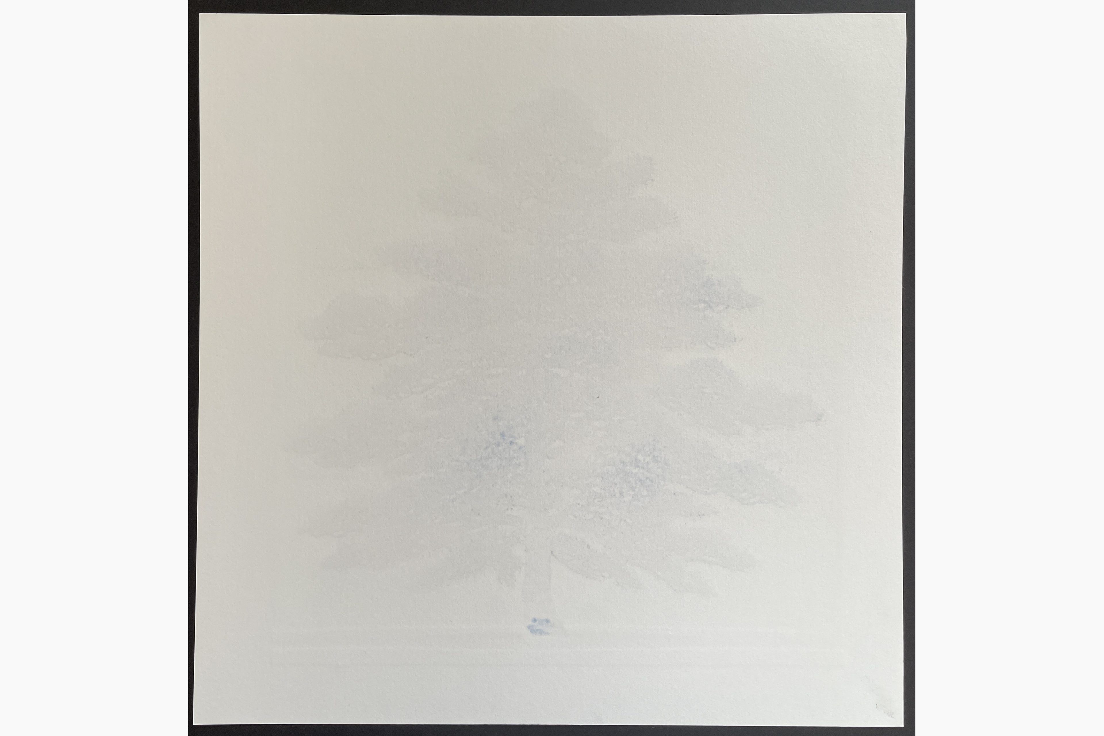 Woodblock print - Hajime Namiki - Pine tree 1A