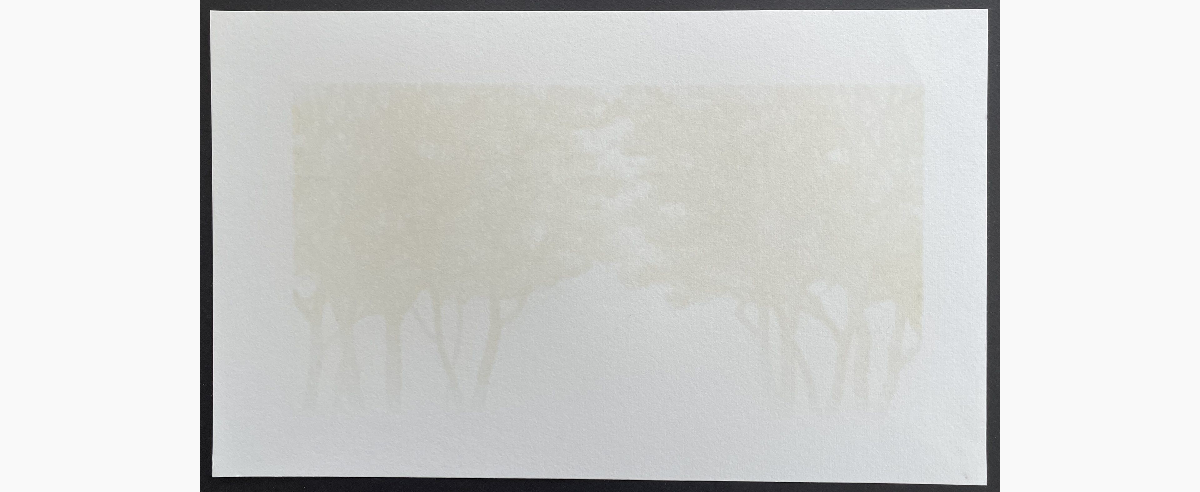 Woodblock print - Hajime Namiki - Tree scene 129