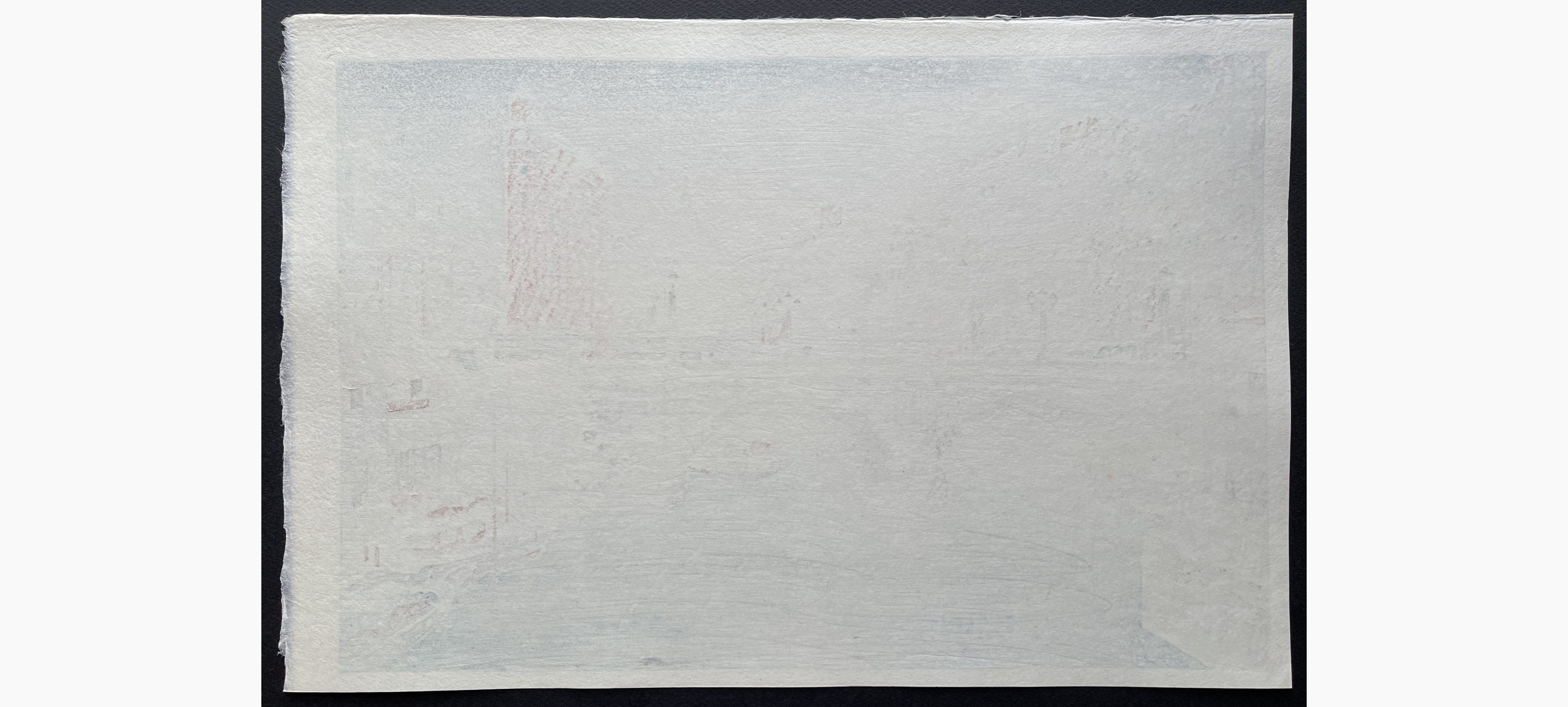 Japanese print - Bannai Kokan - Nihonbashi in Snow