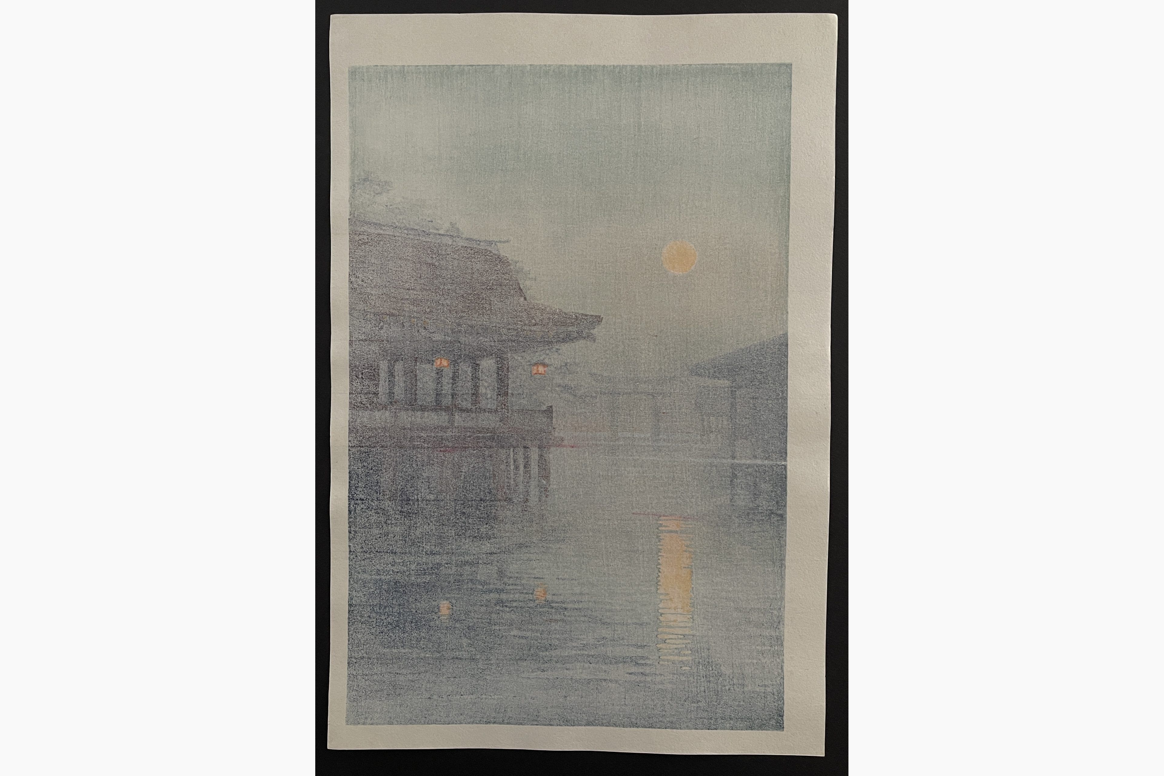 Japanese print - Ito Yuhan - Itsukushima Shrine at Miyajima
