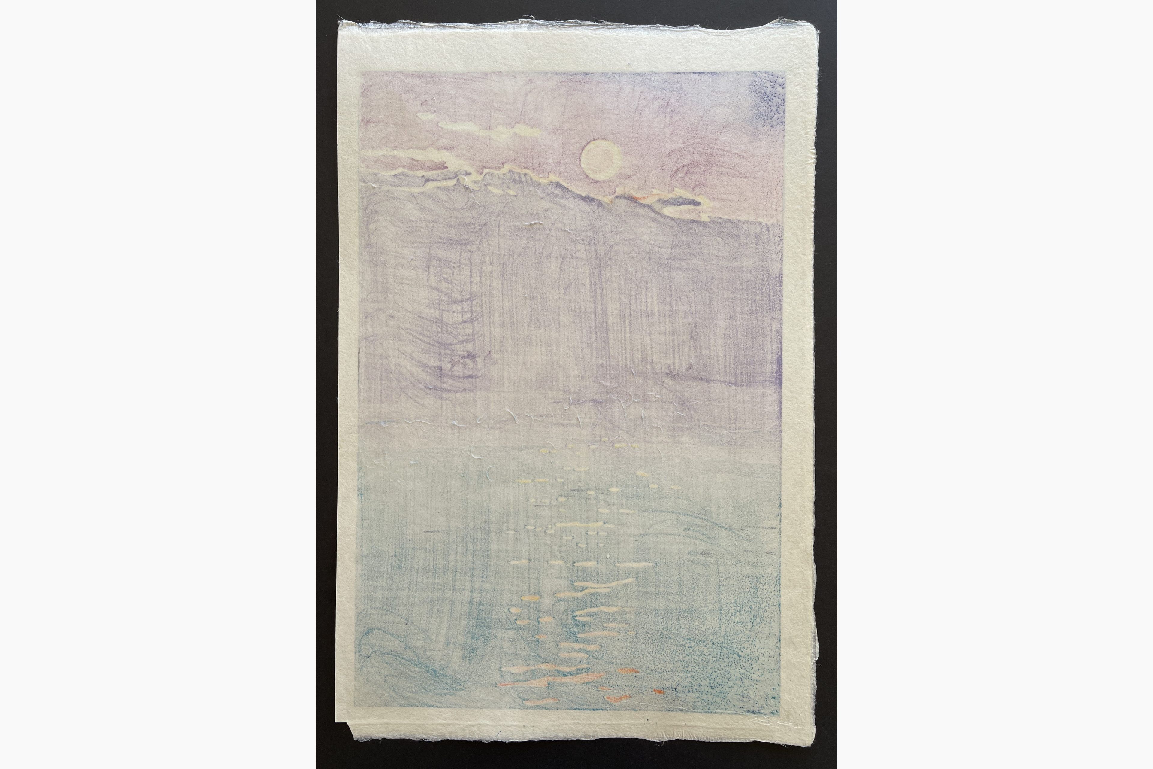 Japanese print - Kasamatsu Shiro - Morning Waves