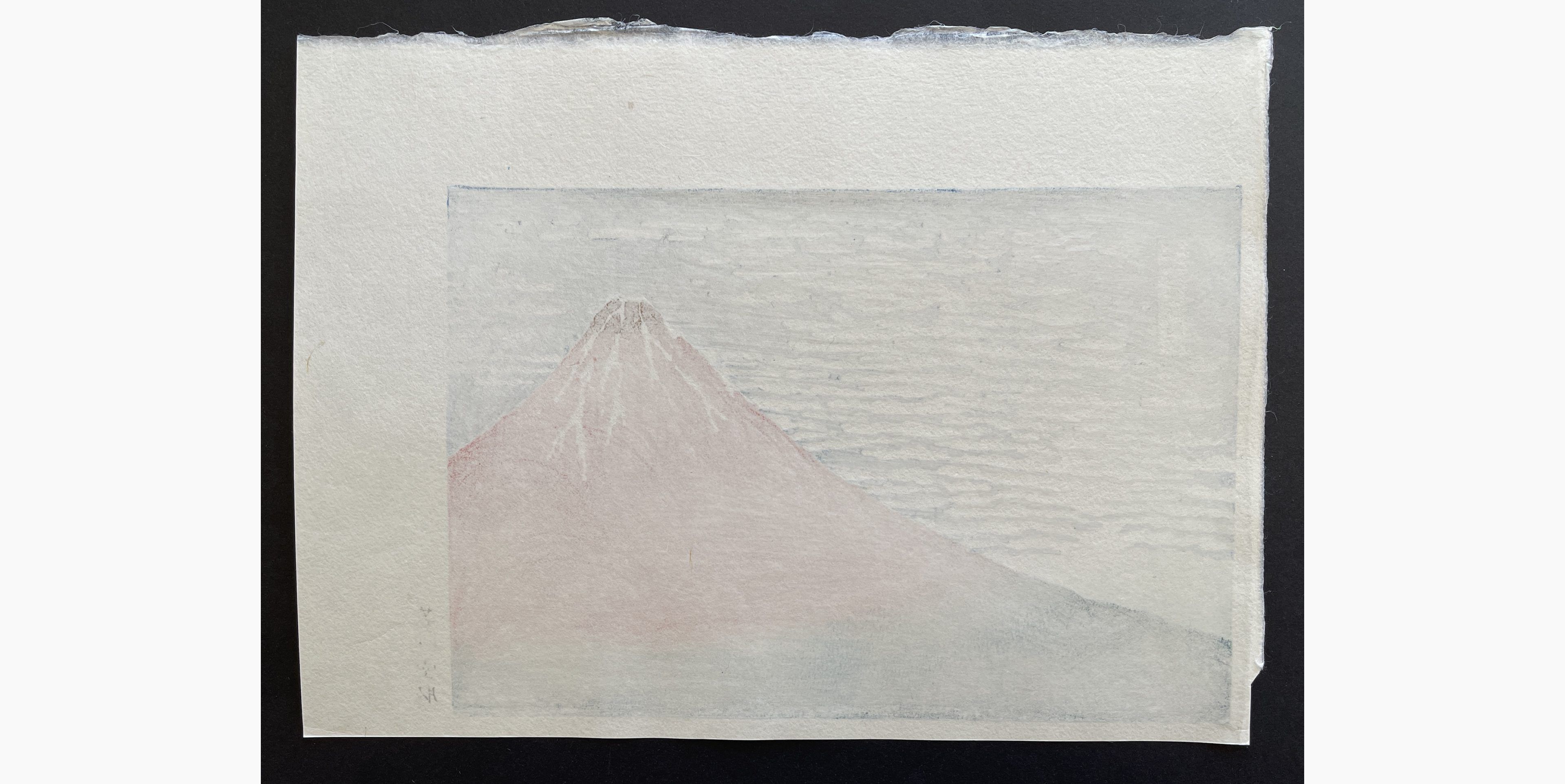 Japanese print - Katsushika Hokusai - Fine Wind, Clear Morning - Red Fuji