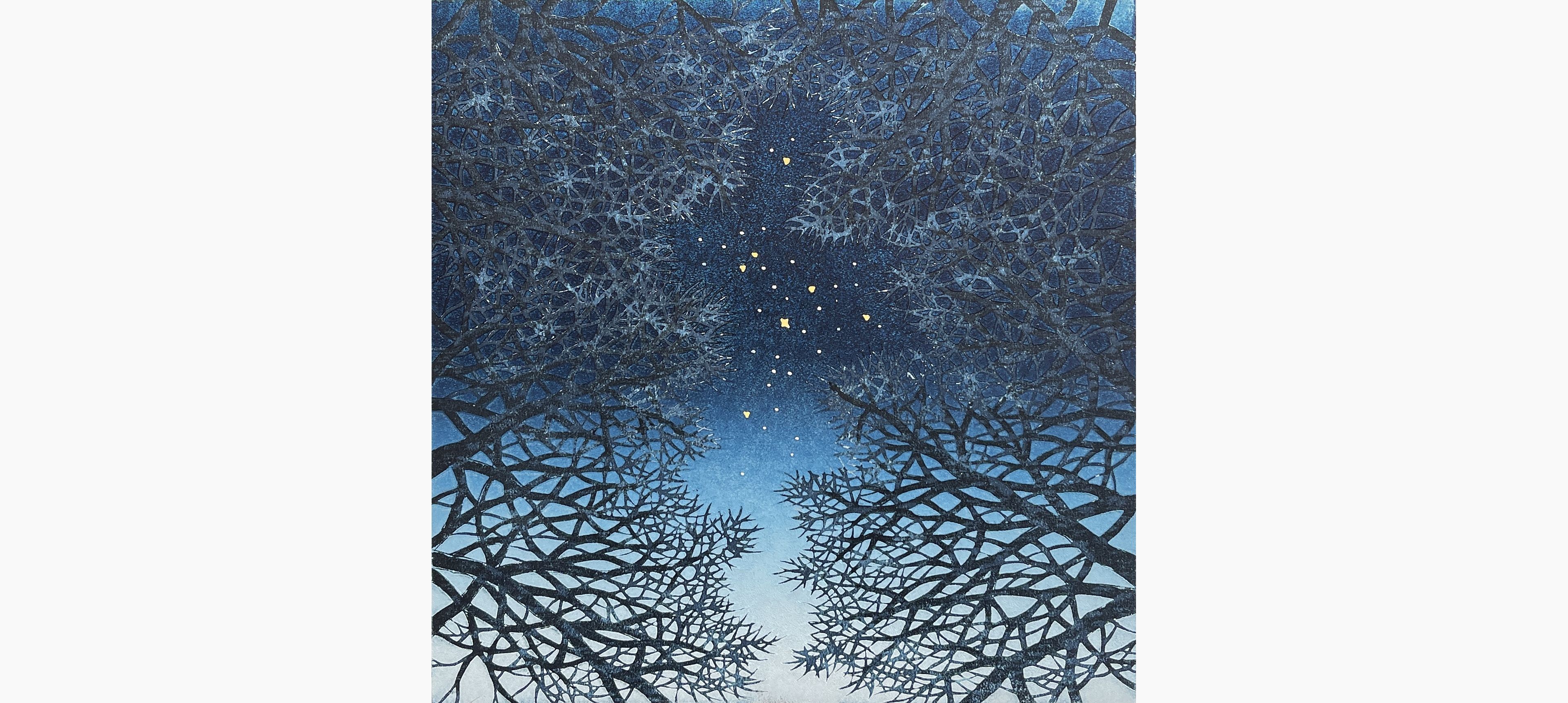 Original woodblock print - Hajime Namiki - Night scene 3