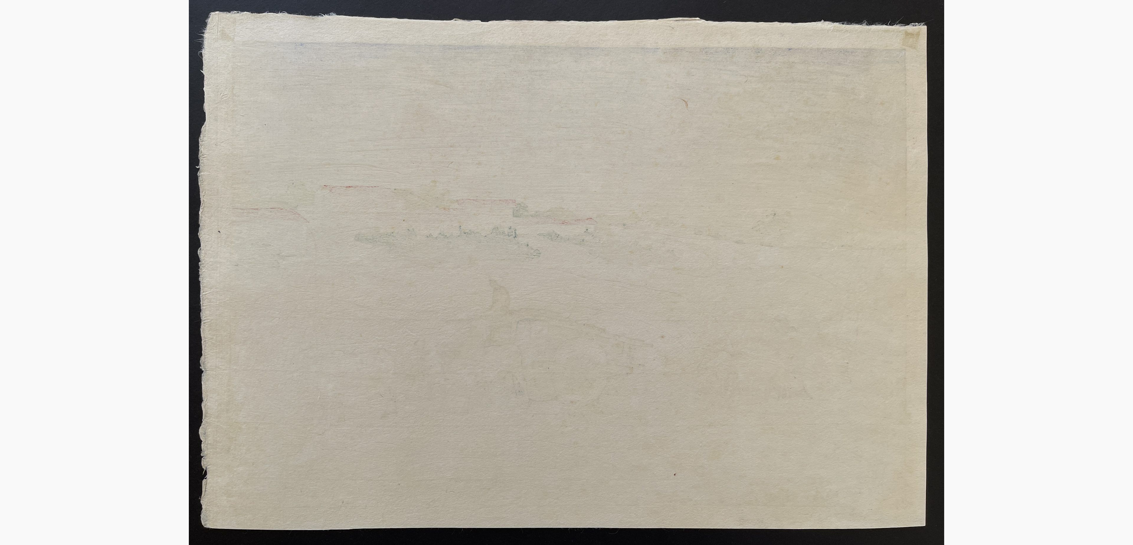 Japanese print - Charles Bartlett - Benares, Early Morning