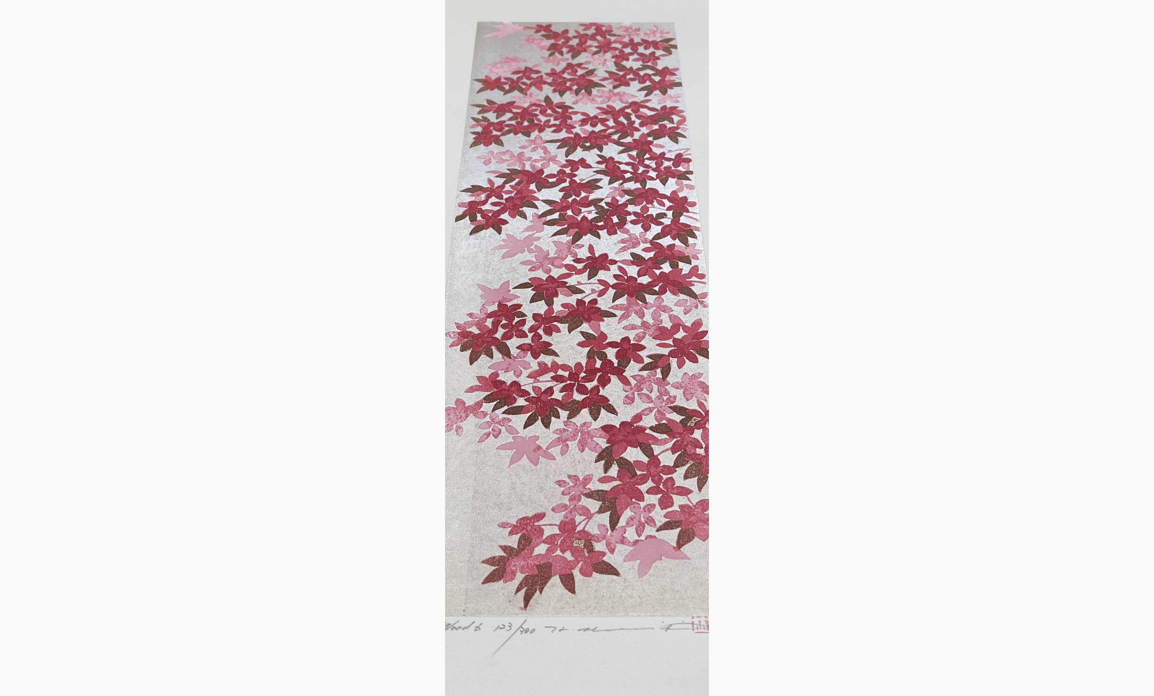 Japanese print - Hajime Namiki - Dogwood 6
