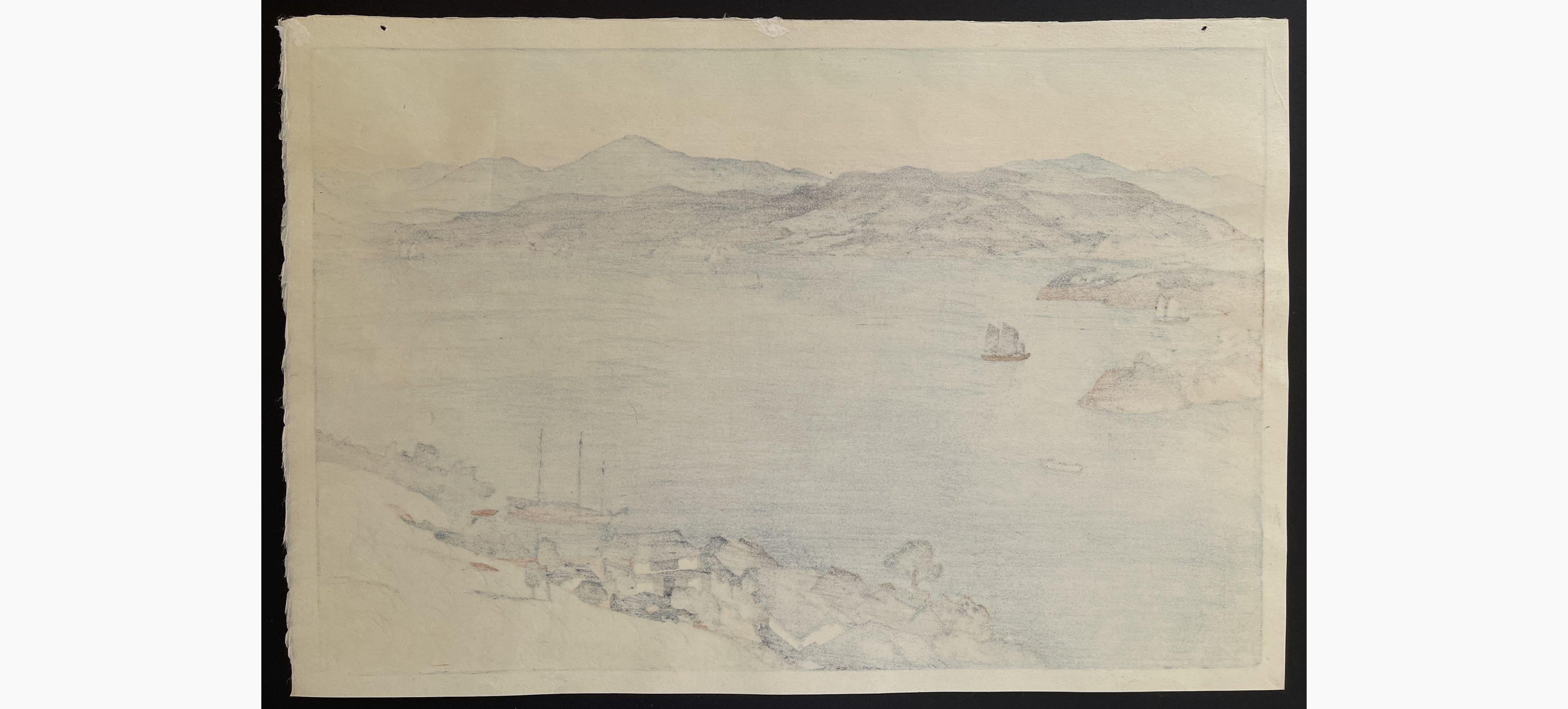 Japanese print - Hiroshi Yoshida - A Calm Day