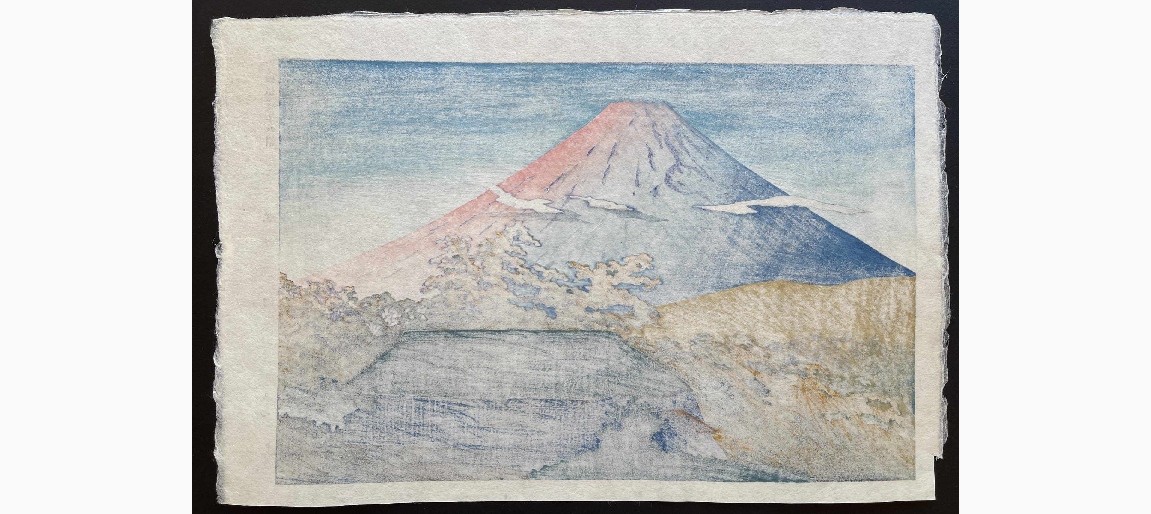 Japanese print - Kasamatsu Shiro - Morning at Ubako, Hakone