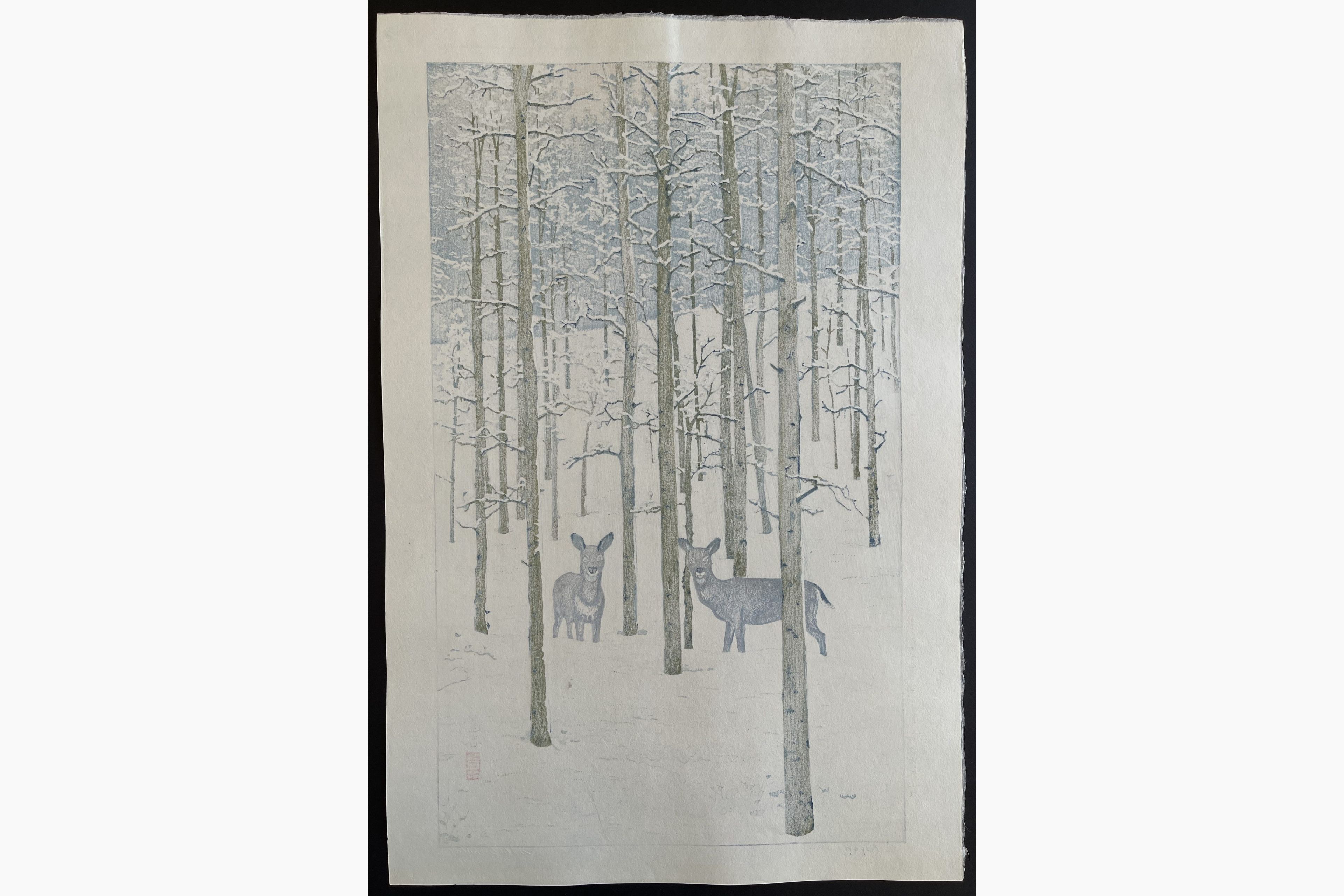Japanese print - Toshi Yoshida - Aspen