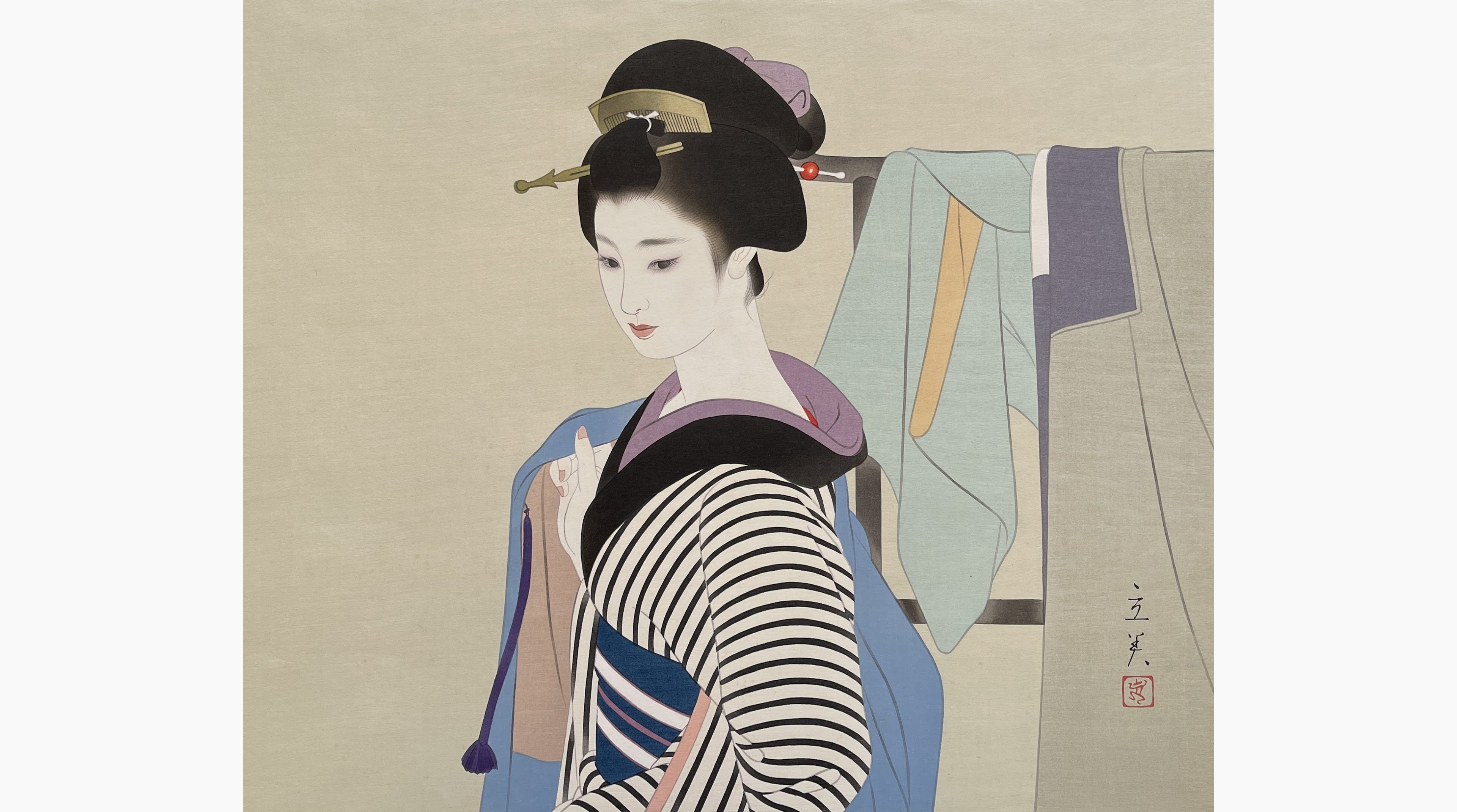 Original woodblock print - Shimura Tatsumi - Jacket
