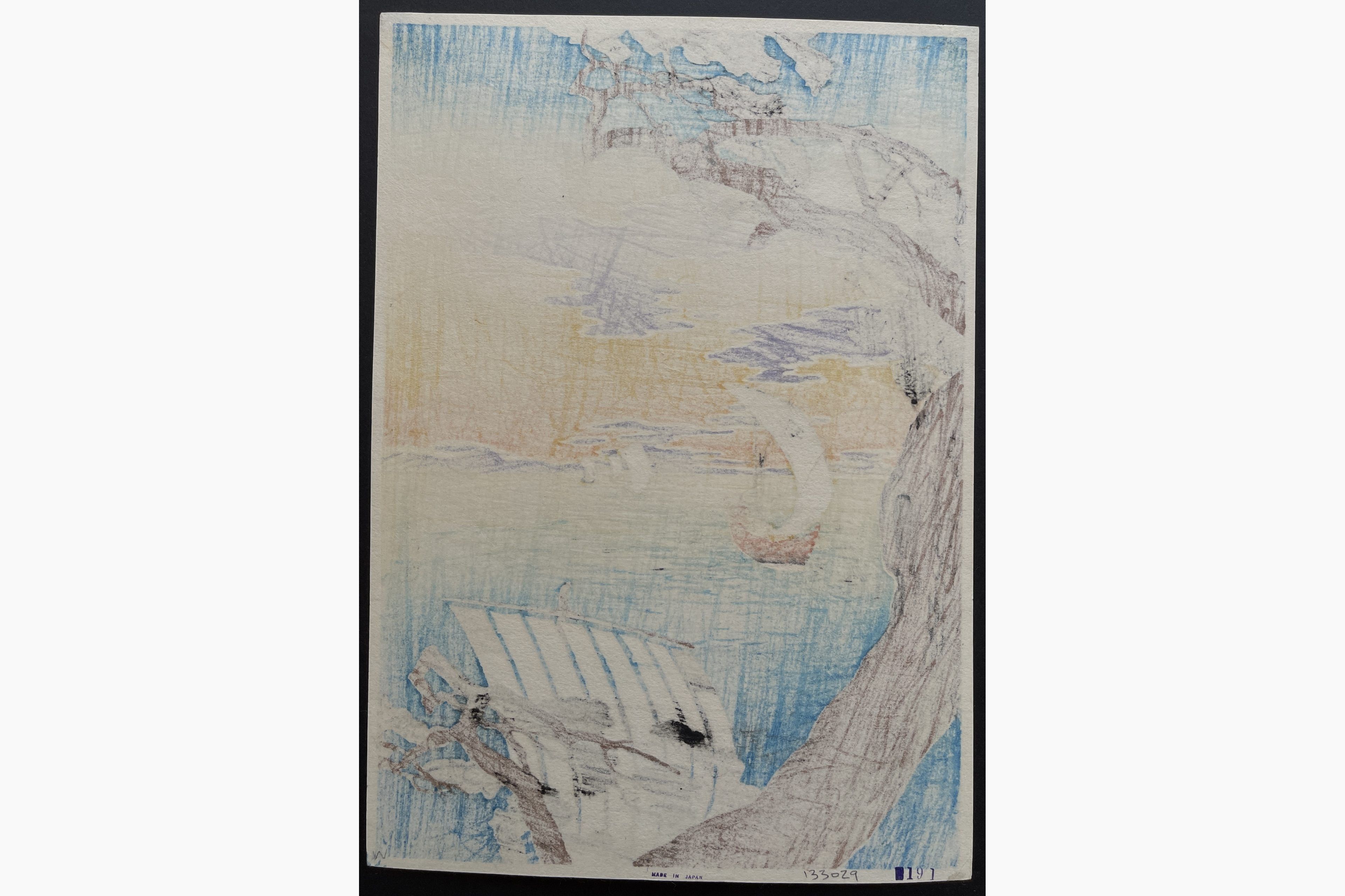 Japanese print - Takahashi Shotei - Coming Ships
