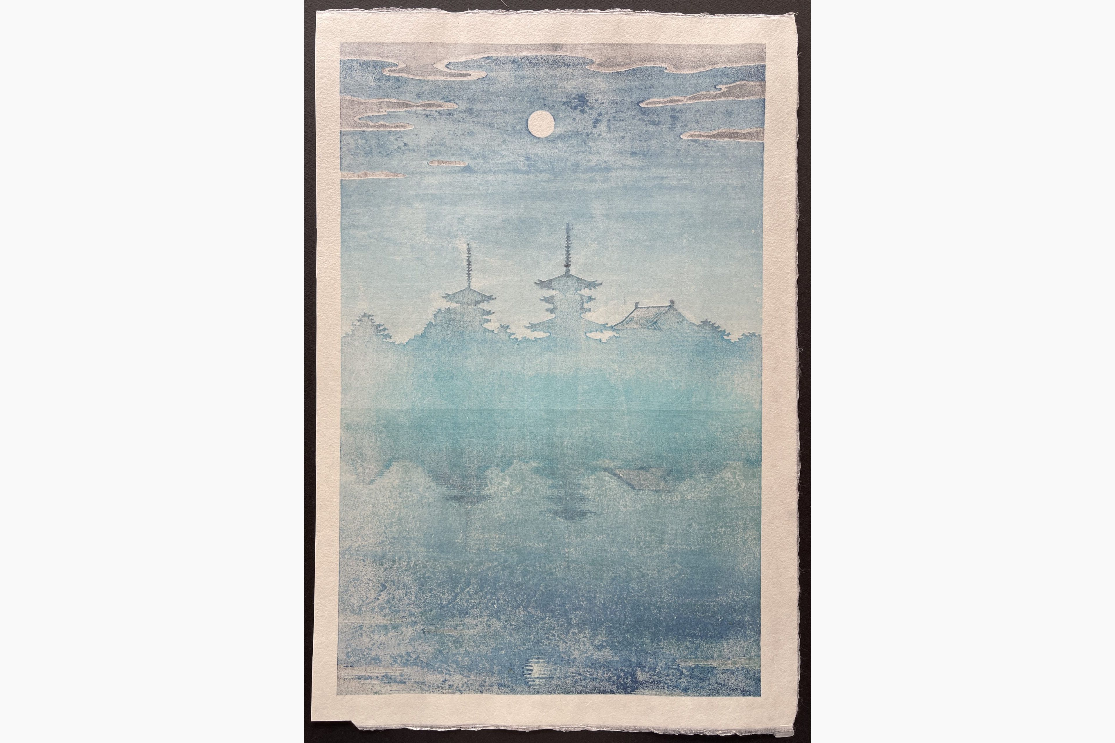 Japanese print - Tsukasa Yoshida - Moonlight