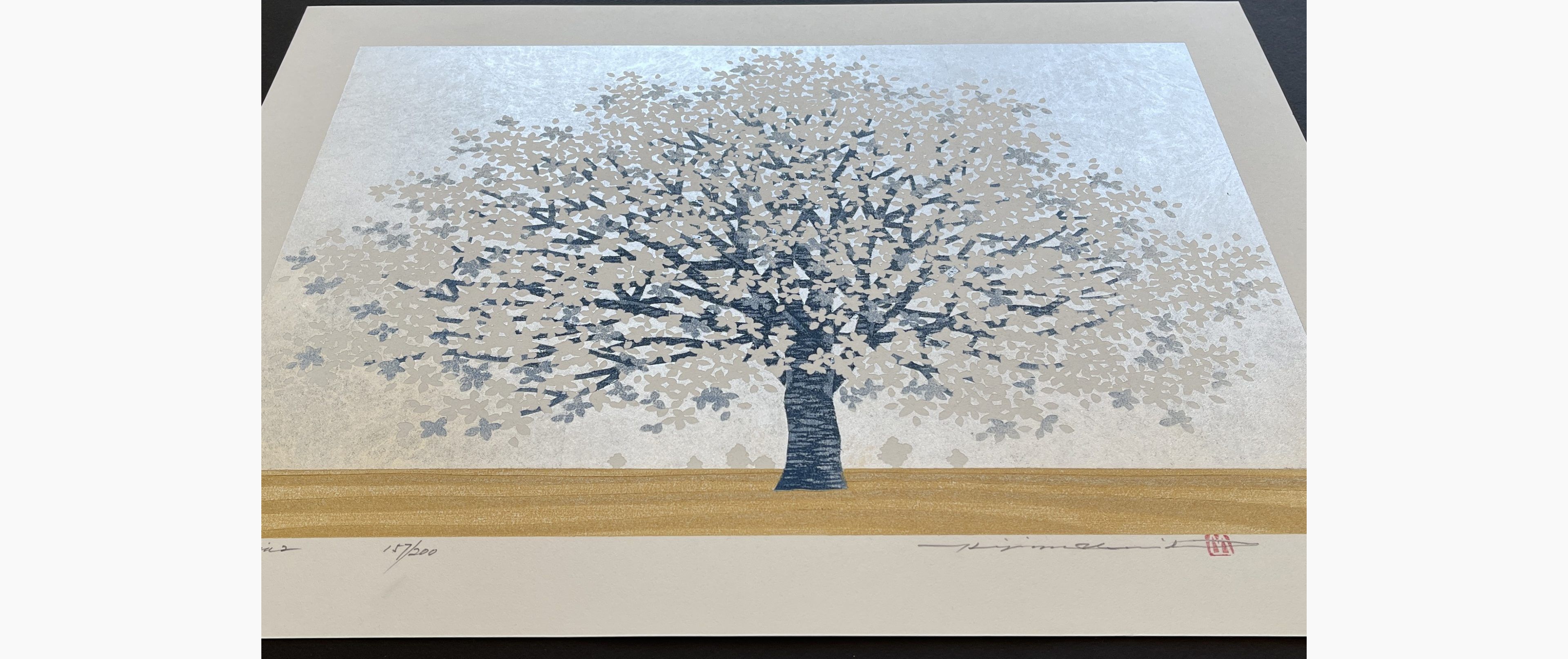 Japanese print - Hajime Namiki - Magnolia 2
