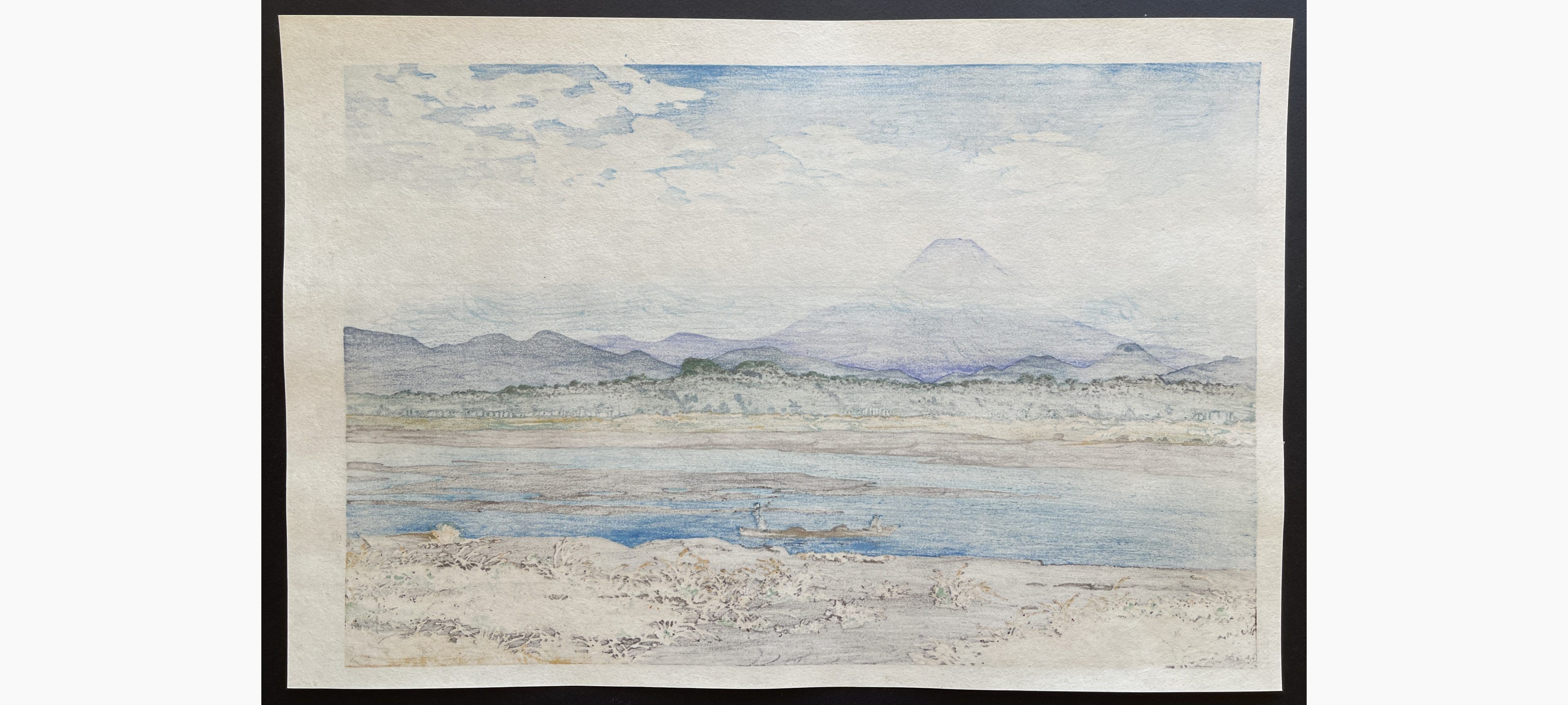 Japanese print - Kawase Hasui - Banyu River