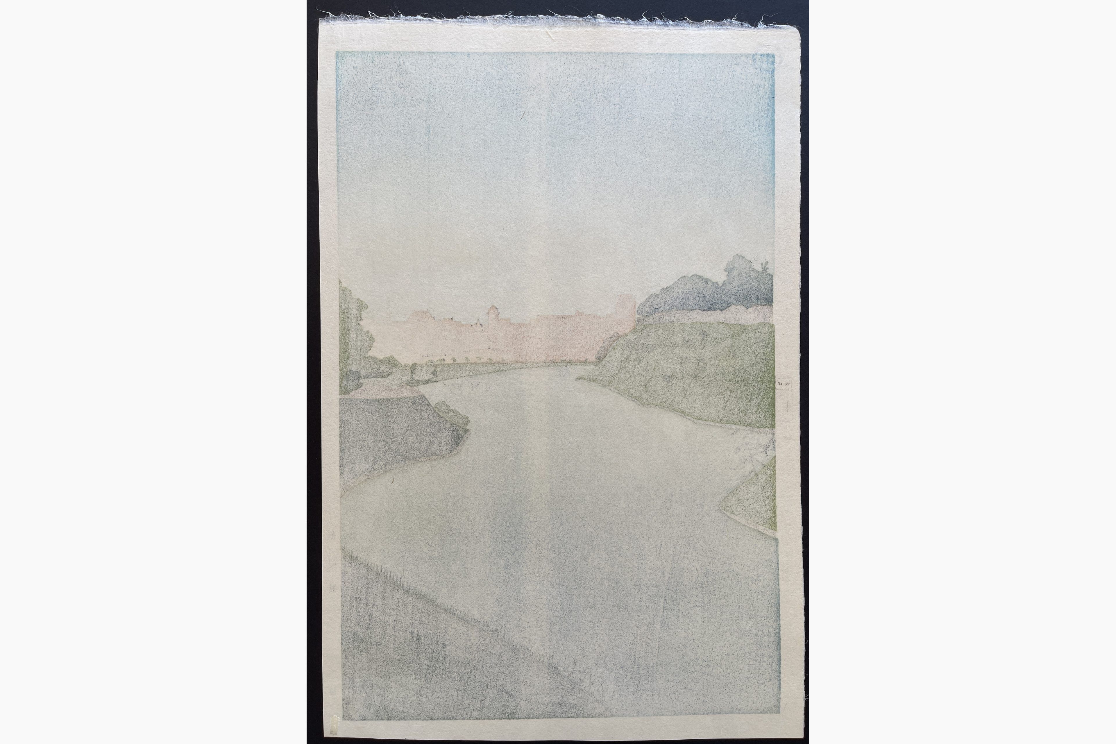 Japanese print - Noel Nouet - Benkei Moat