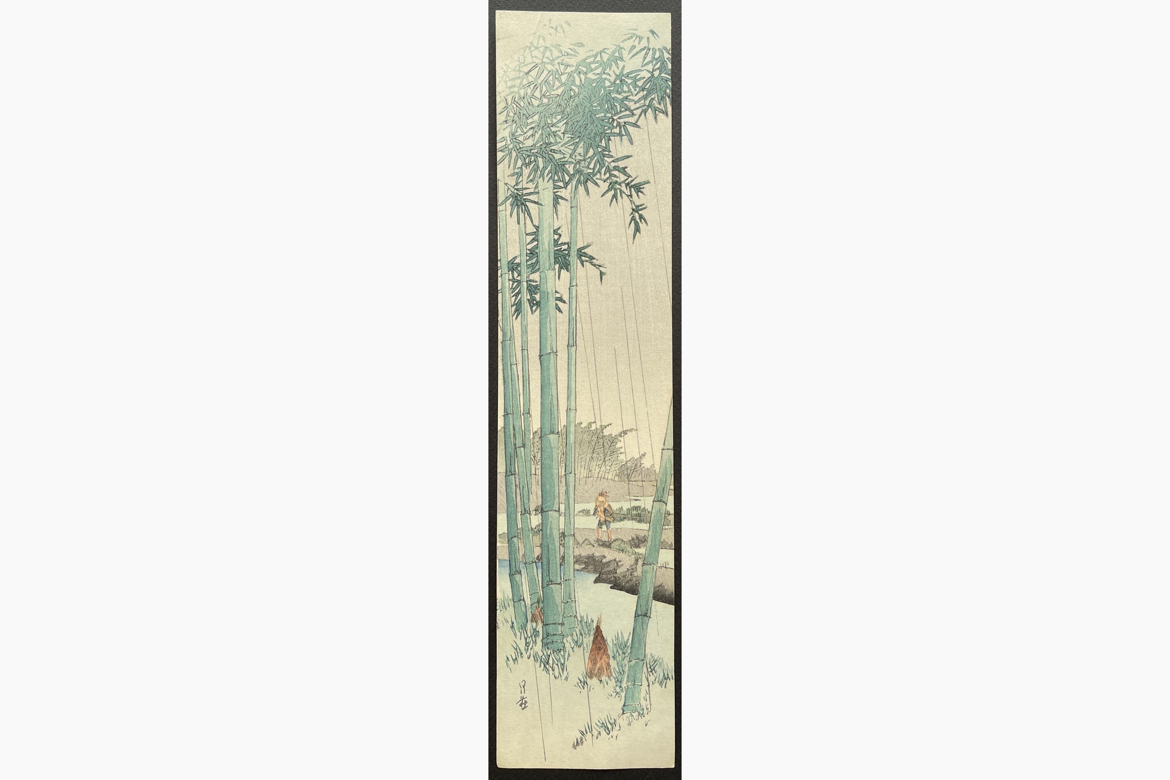 Japanese woodblock print - Gesso Yoshimoto - Bamboo Grove