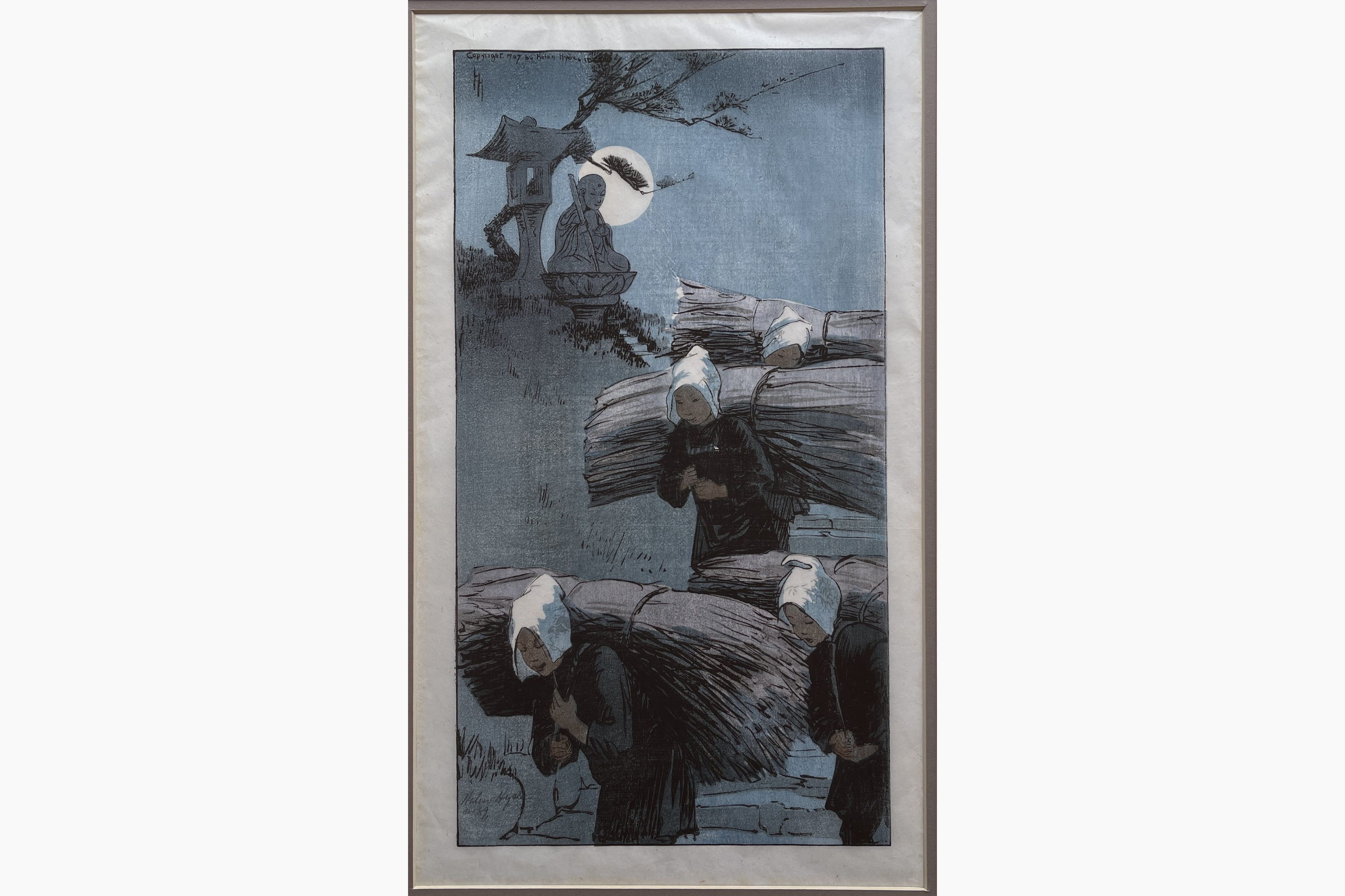 Japanese woodblock print - Helen Hyde - The Return
