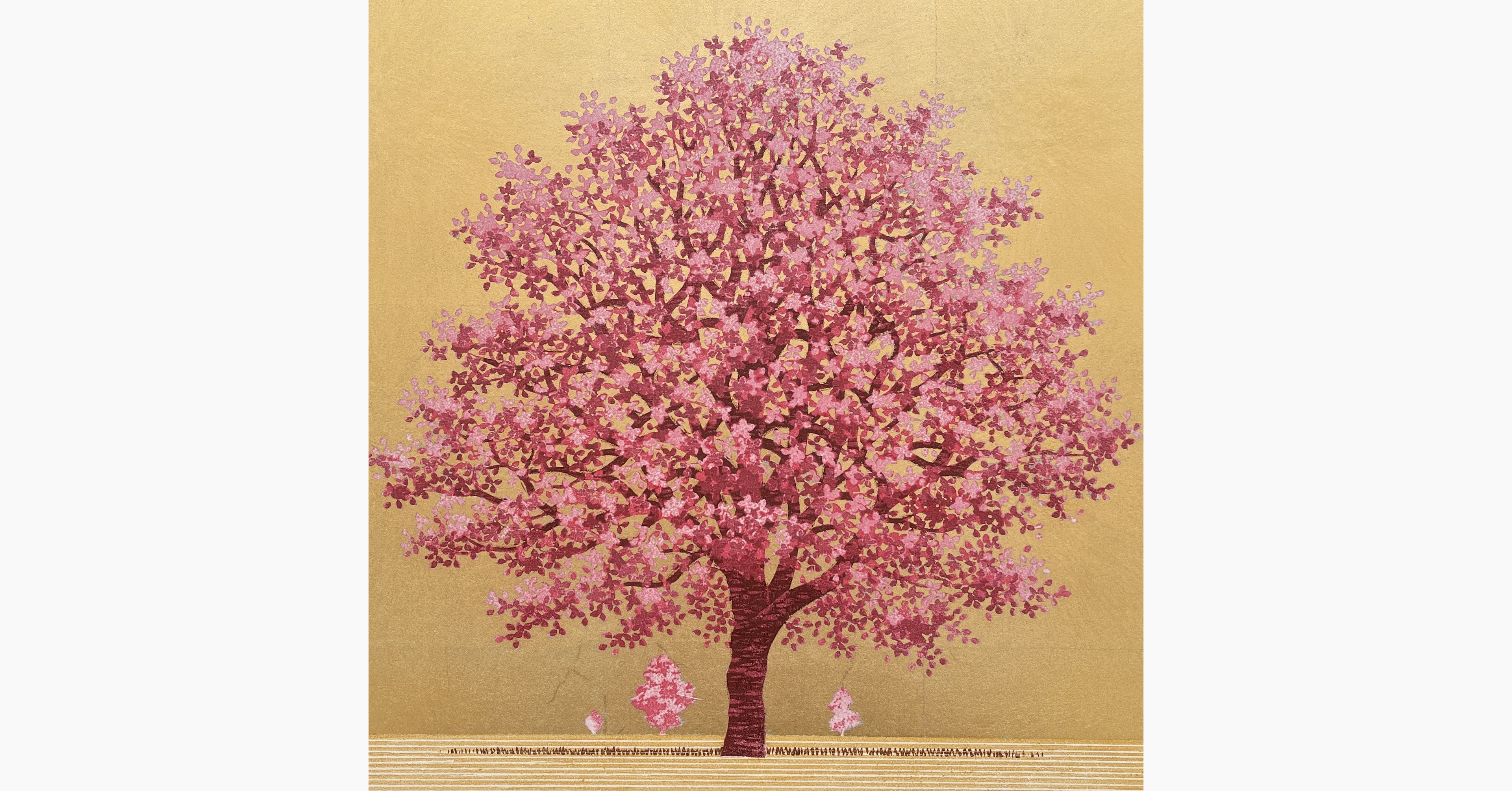 Original woodblock print - Hajime Namiki - Dogwood 13