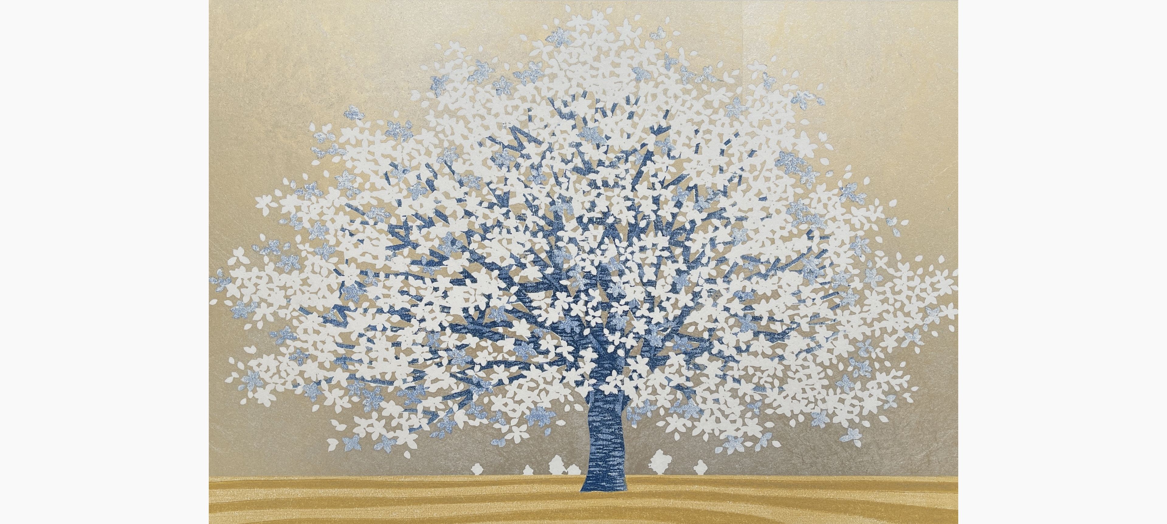 Original woodblock print - Hajime Namiki - Magnolia 2