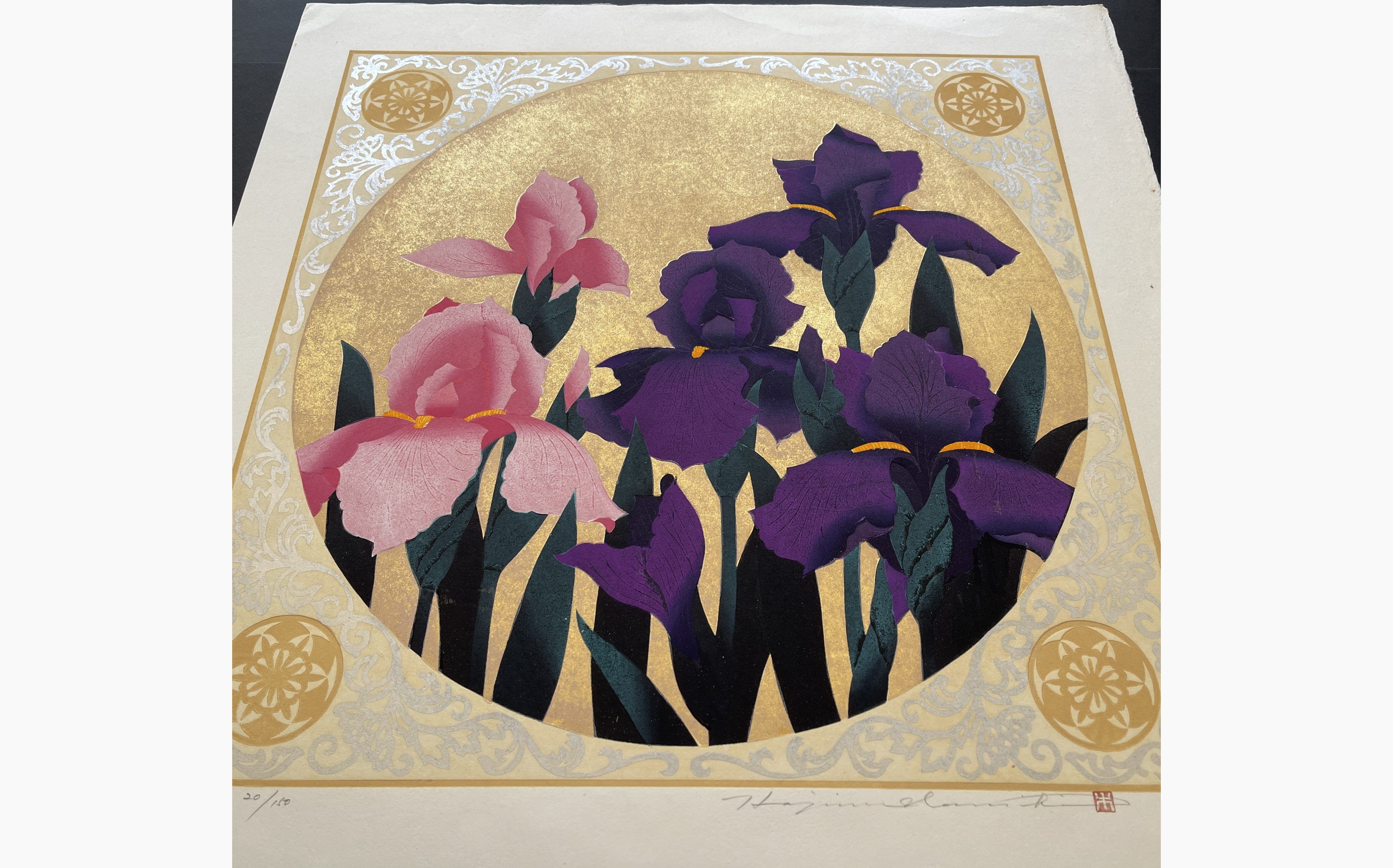Japanese print - Hajime Namiki - Iris 72
