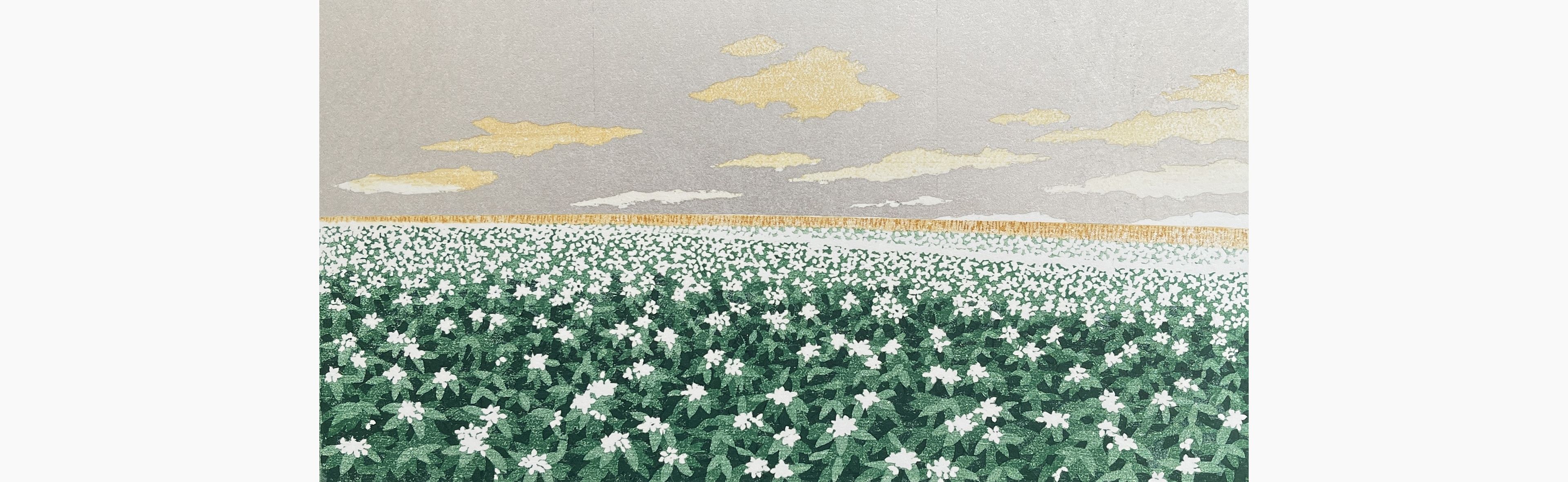 Original woodblock print - Hajime Namiki - Hill-3 Potato