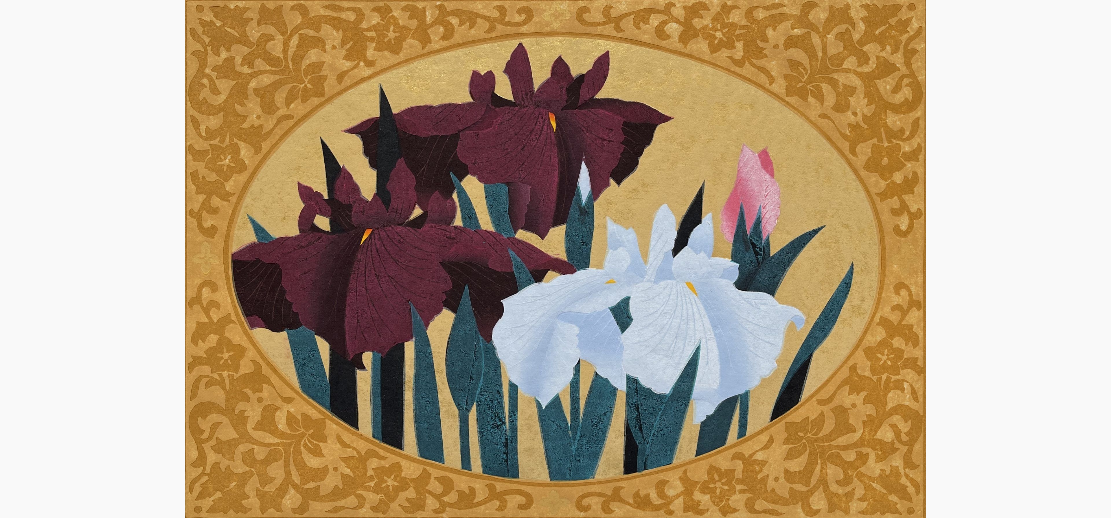Original woodblock print - Hajime Namiki - Iris 71