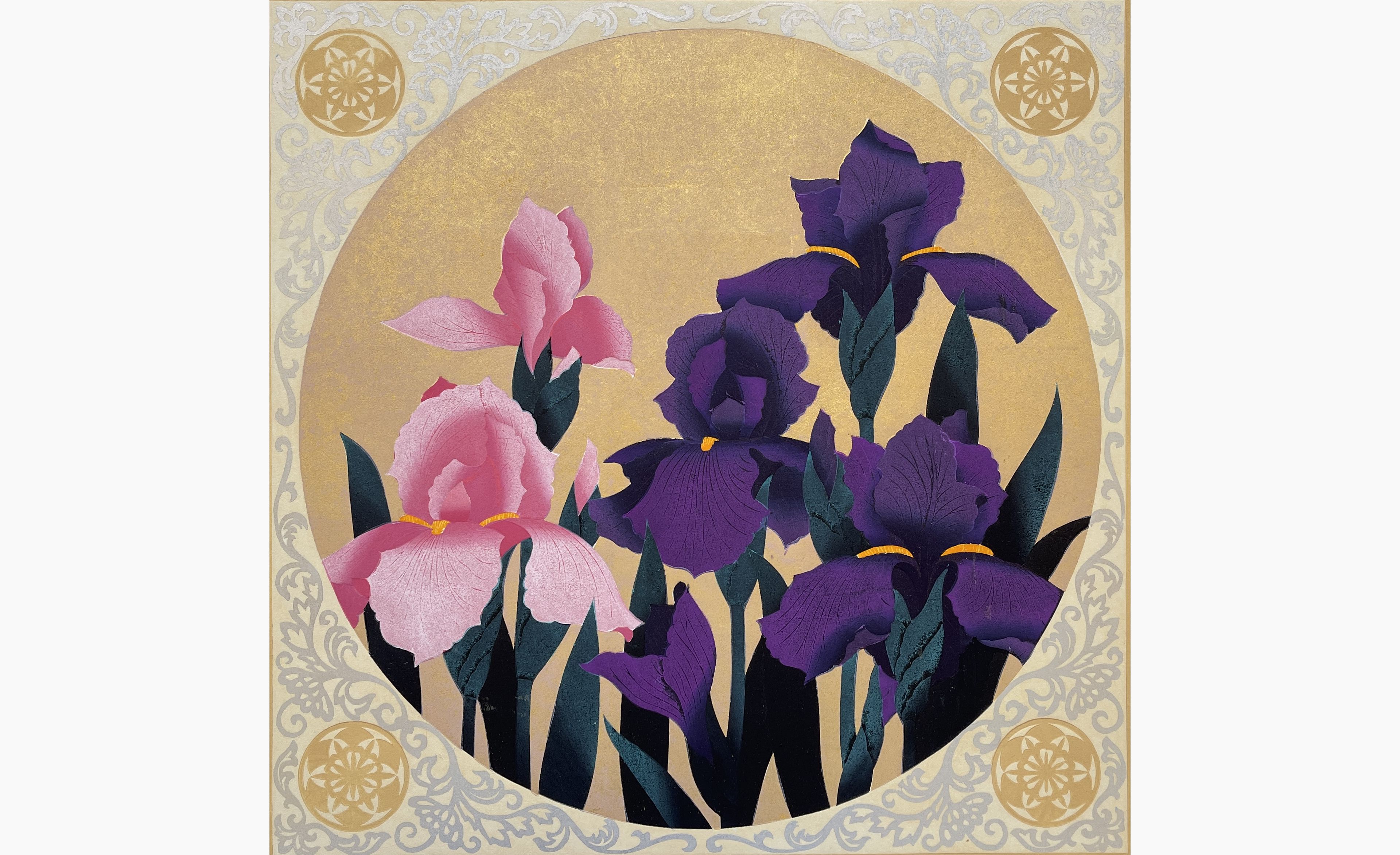 Original woodblock print - Hajime Namiki - Iris 72