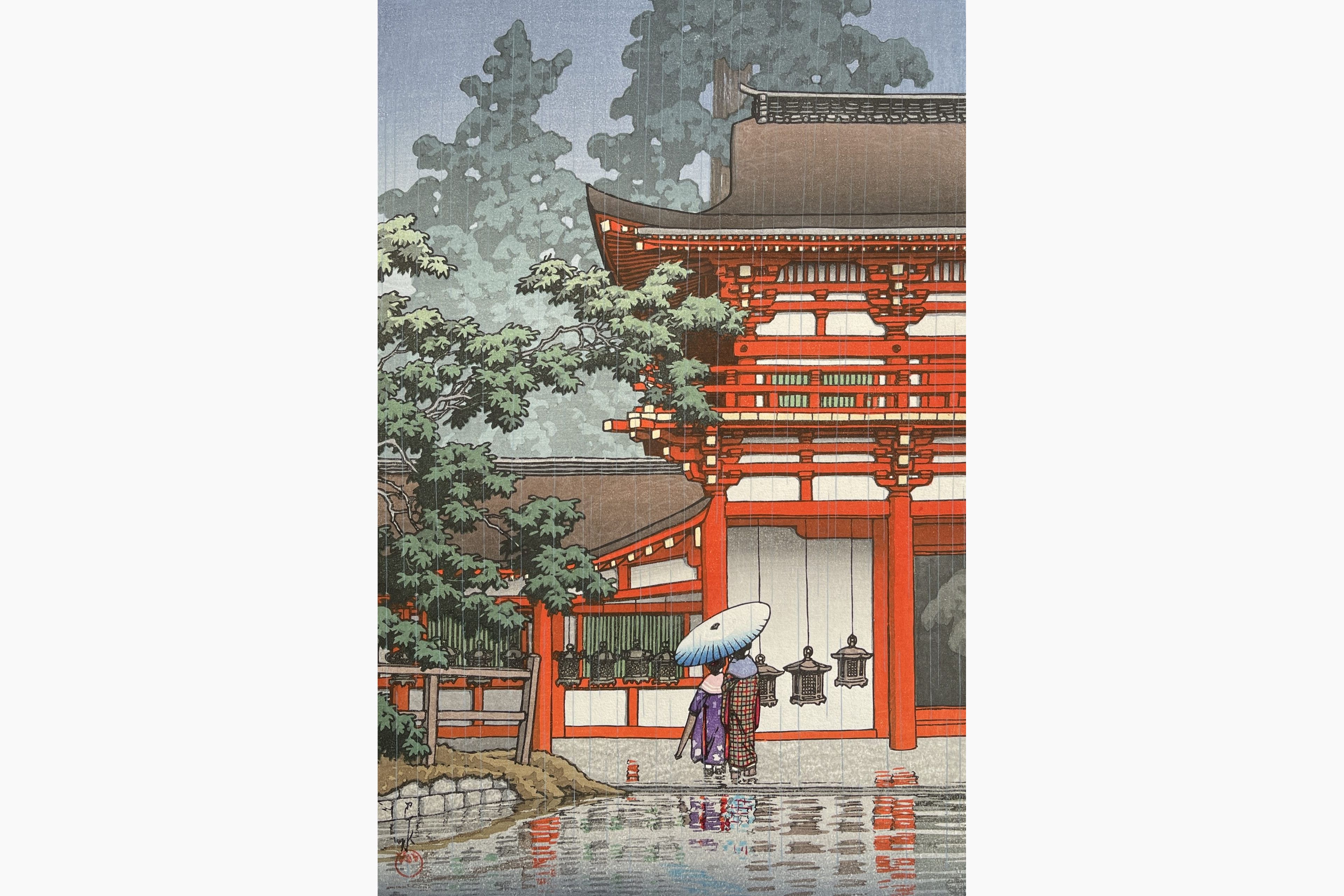Original woodblock print - Kawase Hasui - Kasuga Shrine, Nara