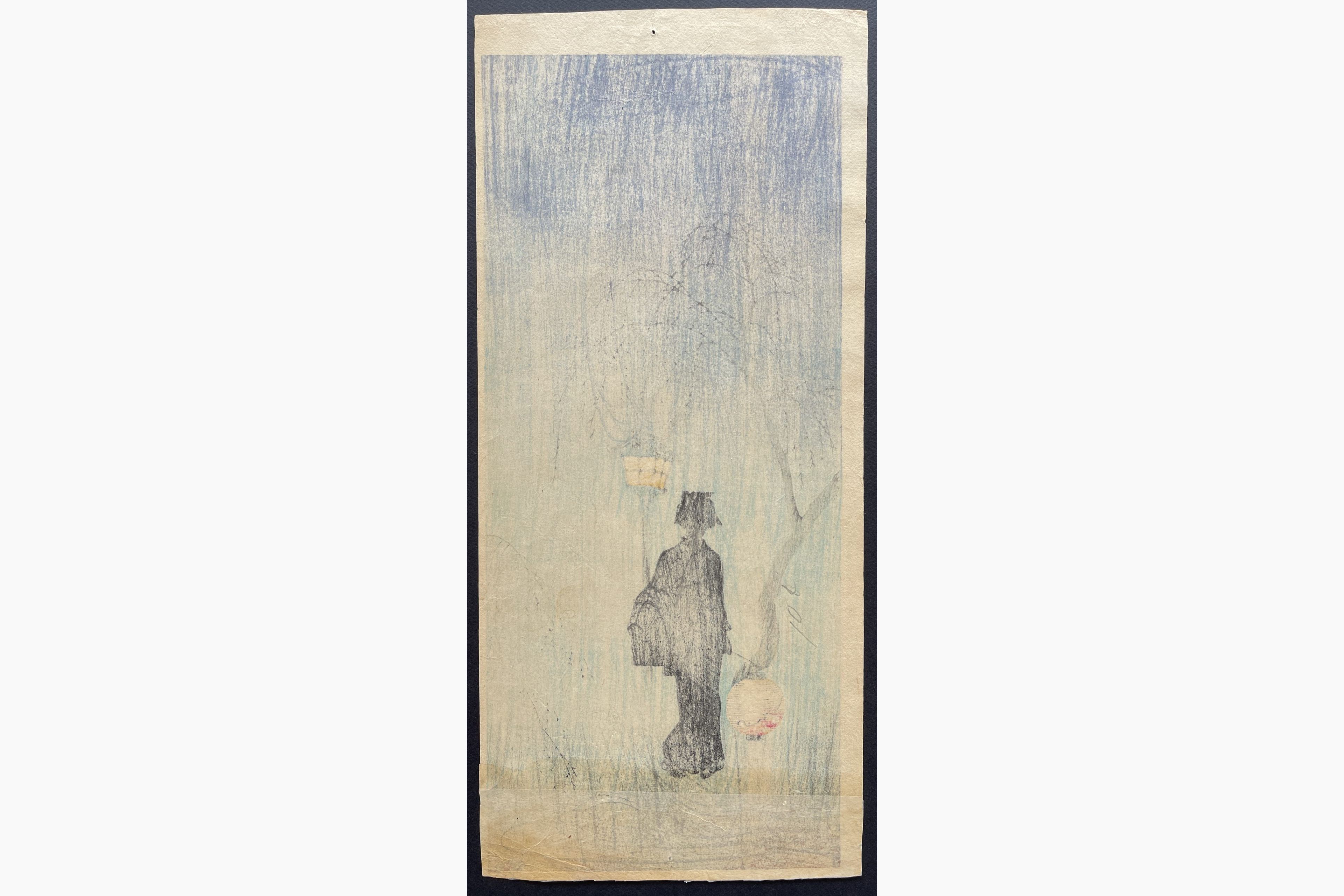 Japanese print - Takahashi Shotei - Spring Evening