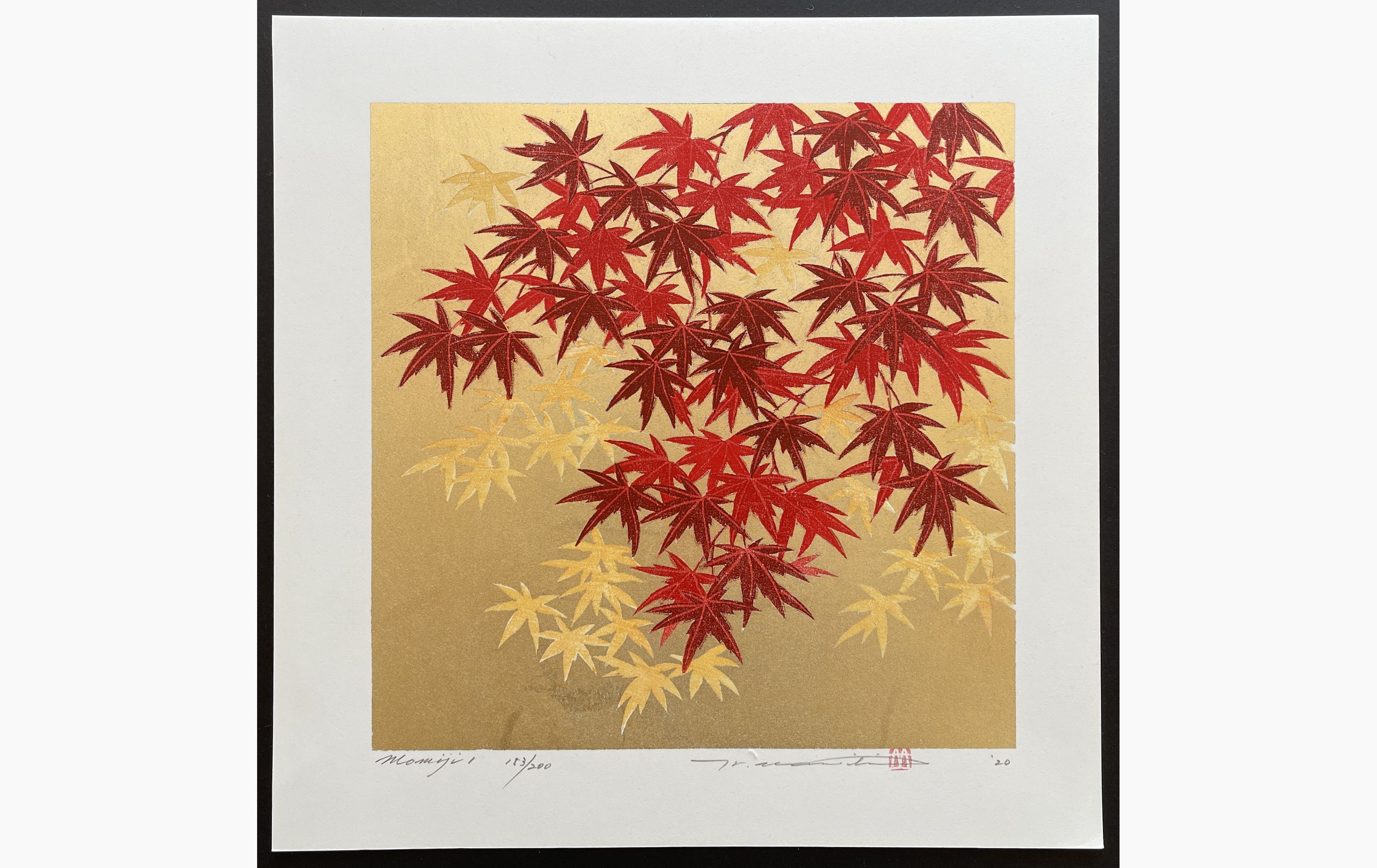 Japanese woodblock print - Hajime Namiki - Momiji-1