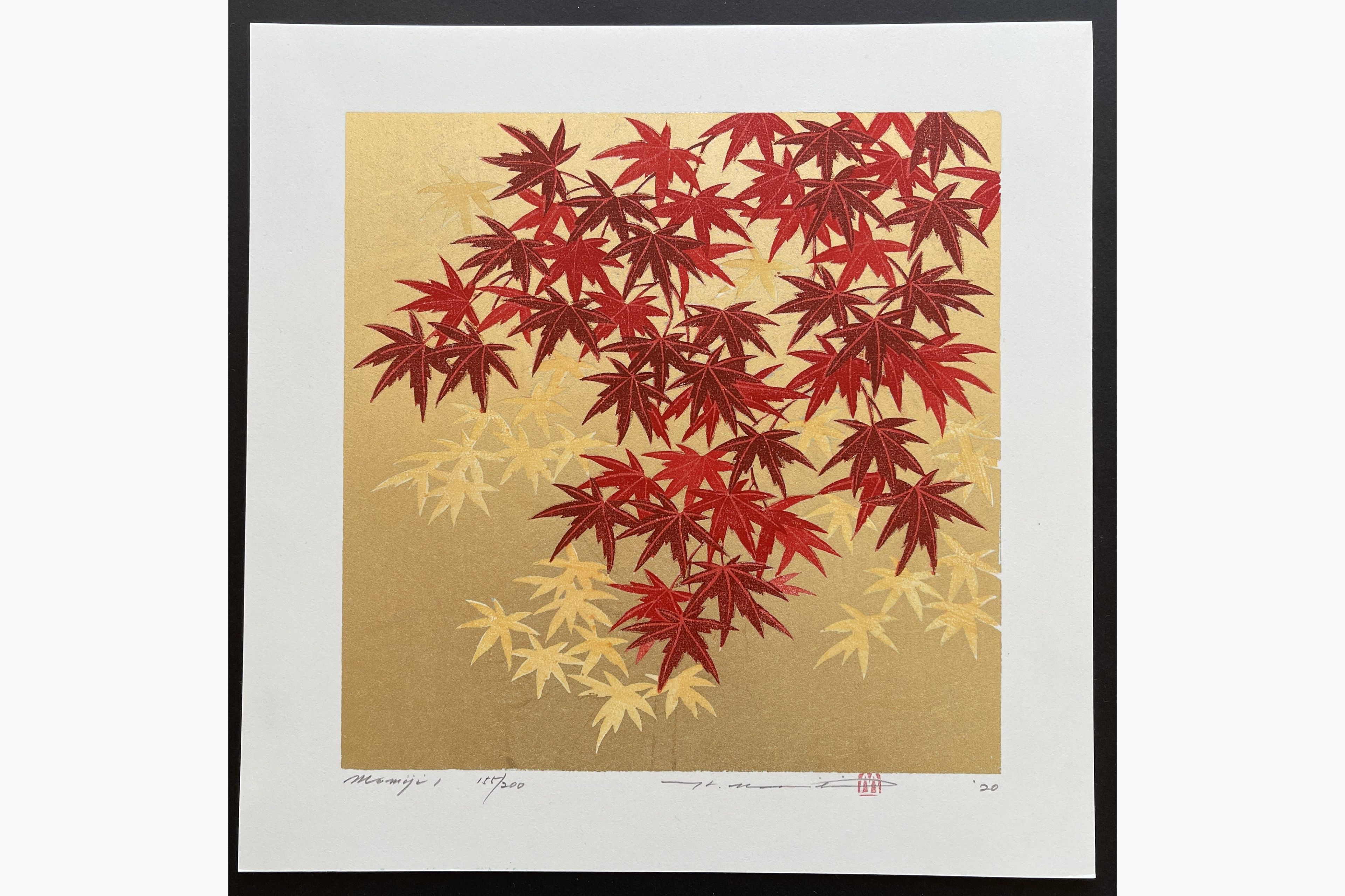 Japanese woodblock print - Hajime Namiki - Momiji-1