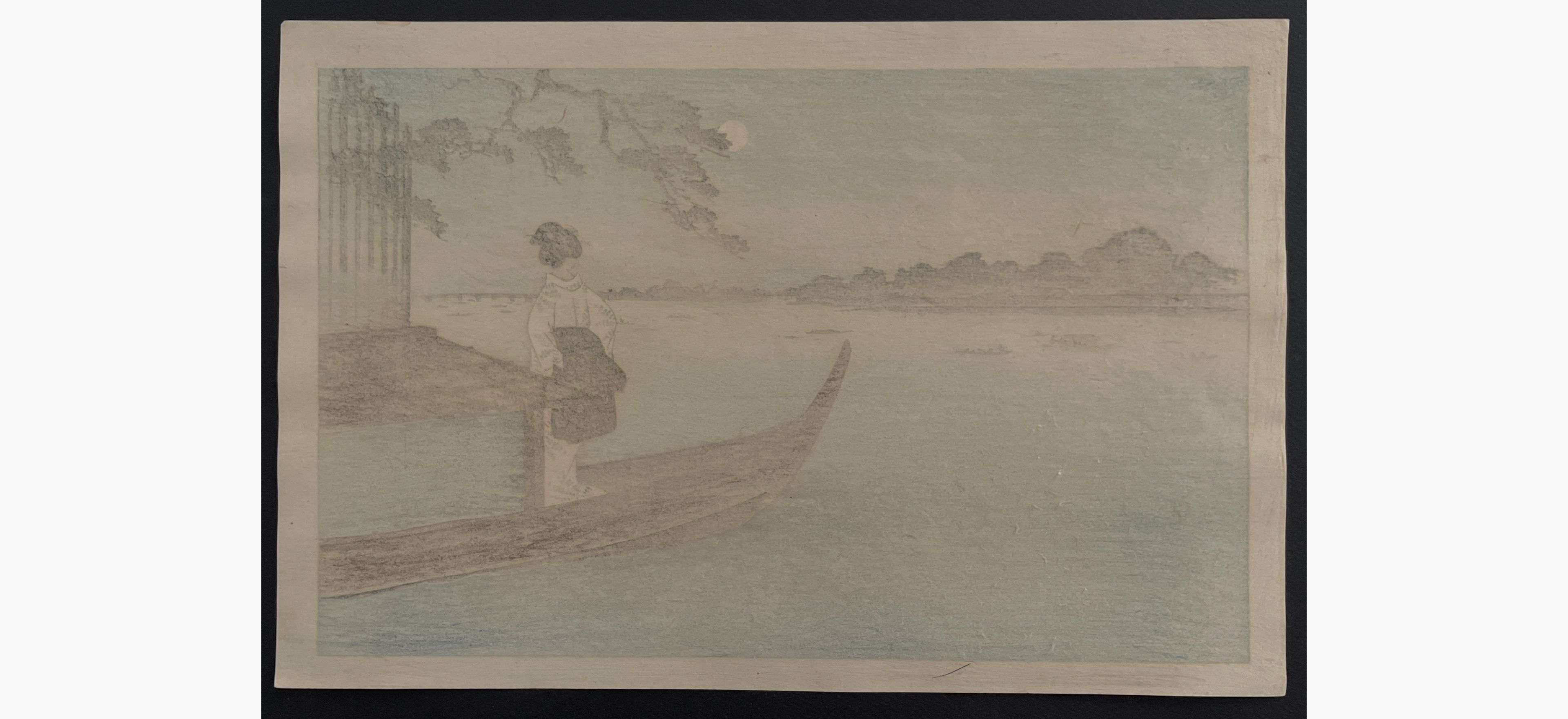 Japanese print - Hiroshige - Sumidagawa (Yedo)